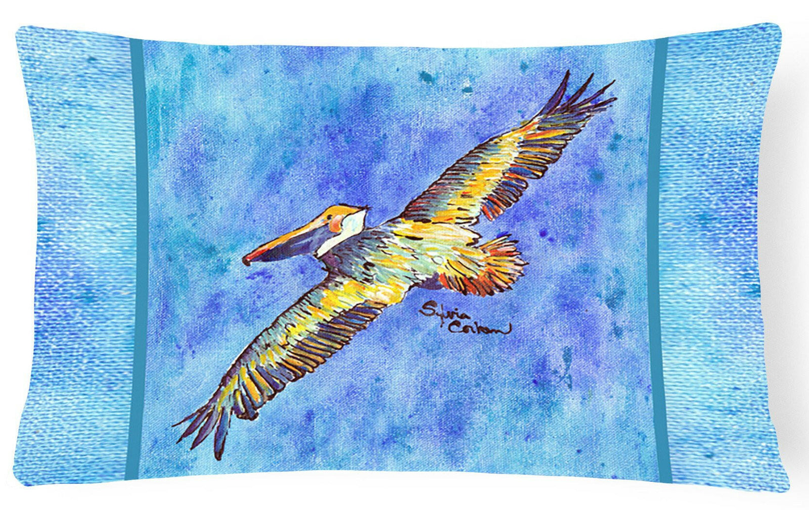 Pelican   Canvas Fabric Decorative Pillow by Caroline's Treasures