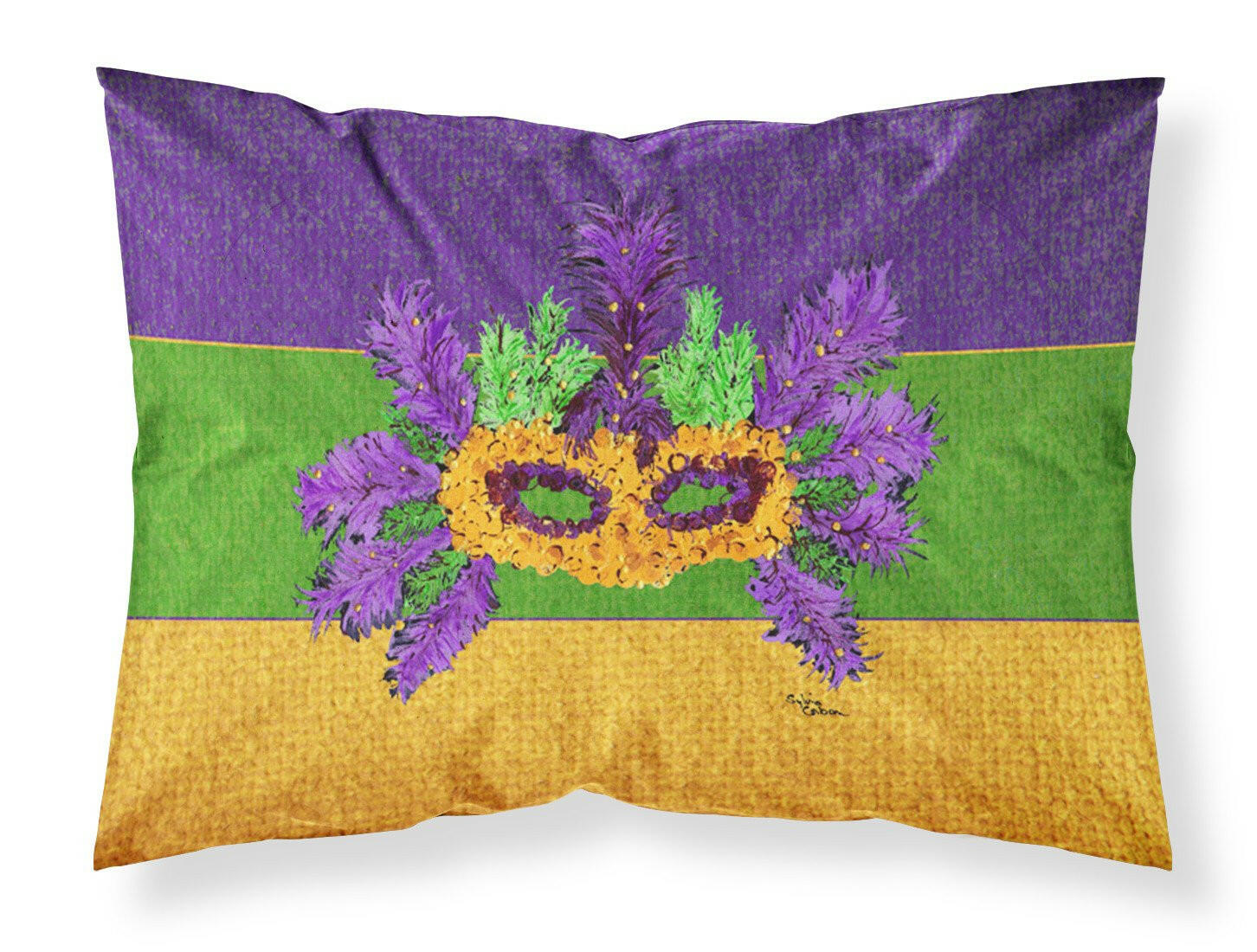 Mardi Gras Moisture wicking Fabric standard pillowcase by Caroline's Treasures
