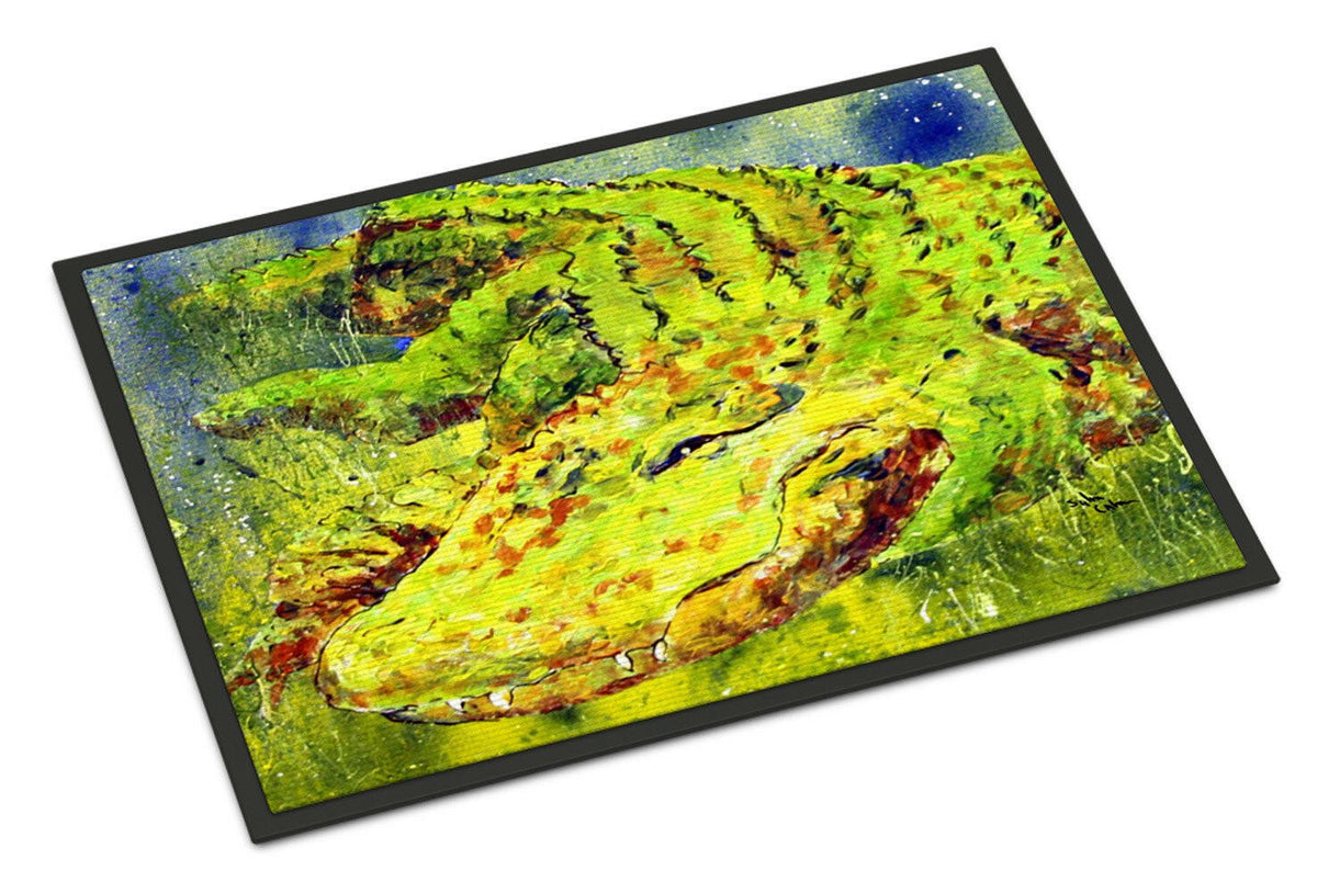 Bright Shrimp on Red Indoor or Outdoor Mat 24x36 - the-store.com