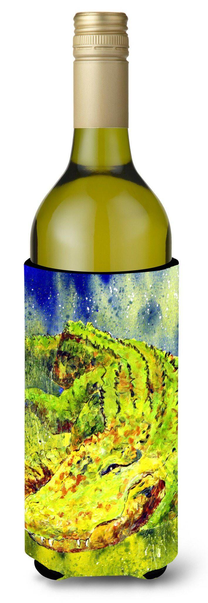 Alligator Wine Bottle Beverage Insulator Beverage Insulator Hugger by Caroline&#39;s Treasures