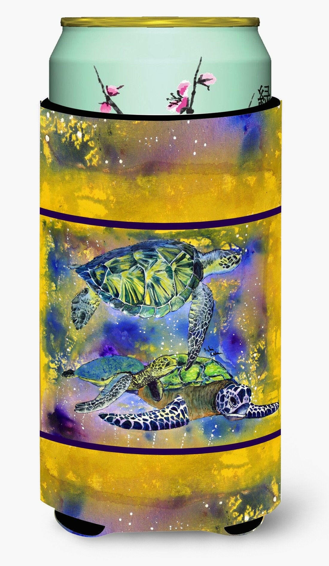 Turtle  Tall Boy Beverage Insulator Beverage Insulator Hugger by Caroline&#39;s Treasures