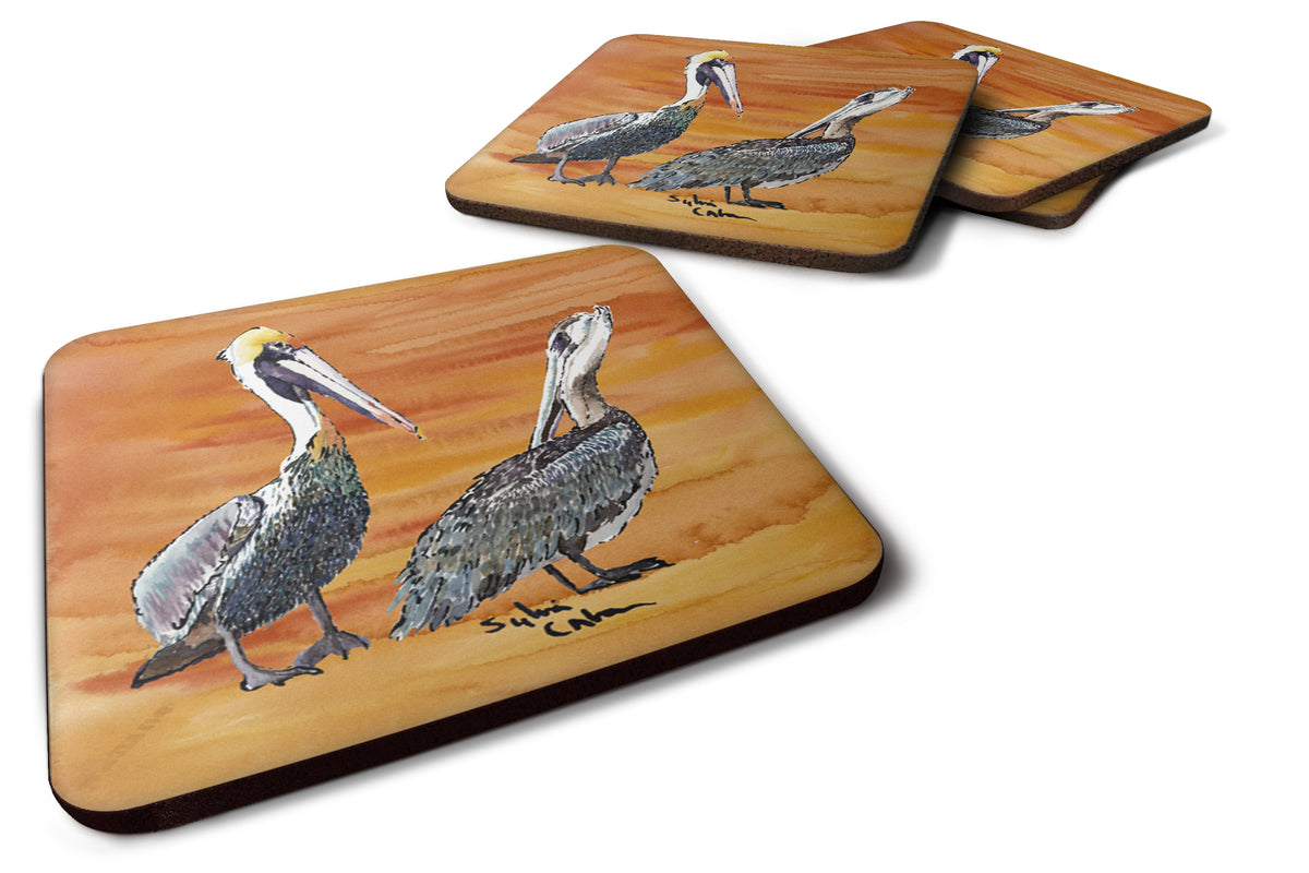Set of 4 Bird - Pelican Foam Coasters - the-store.com