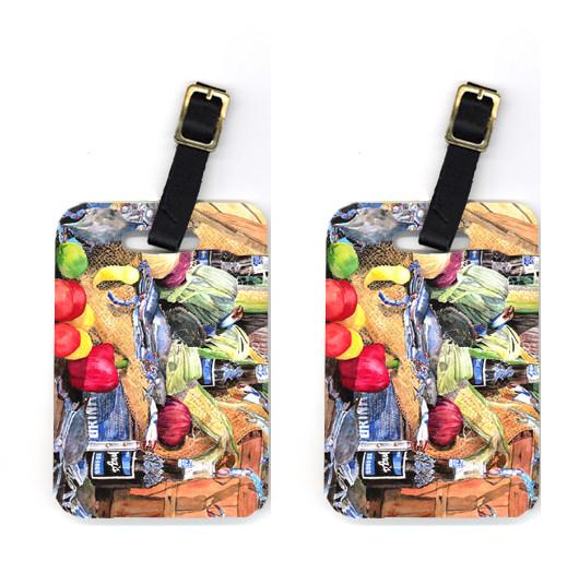 Pair of Barq's and Crabs Luggage Tags by Caroline's Treasures