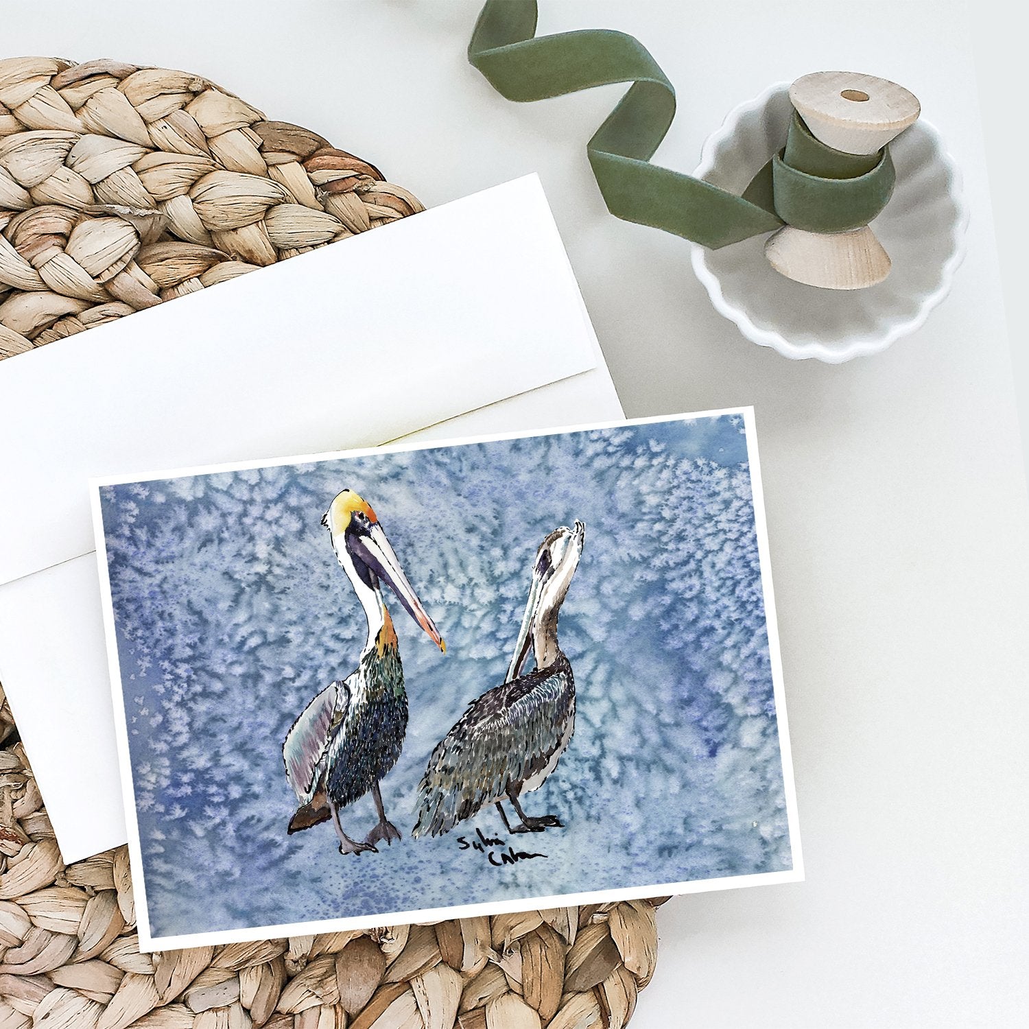 Buy this Pelican Cool Blue Greeting Cards and Envelopes Pack of 8