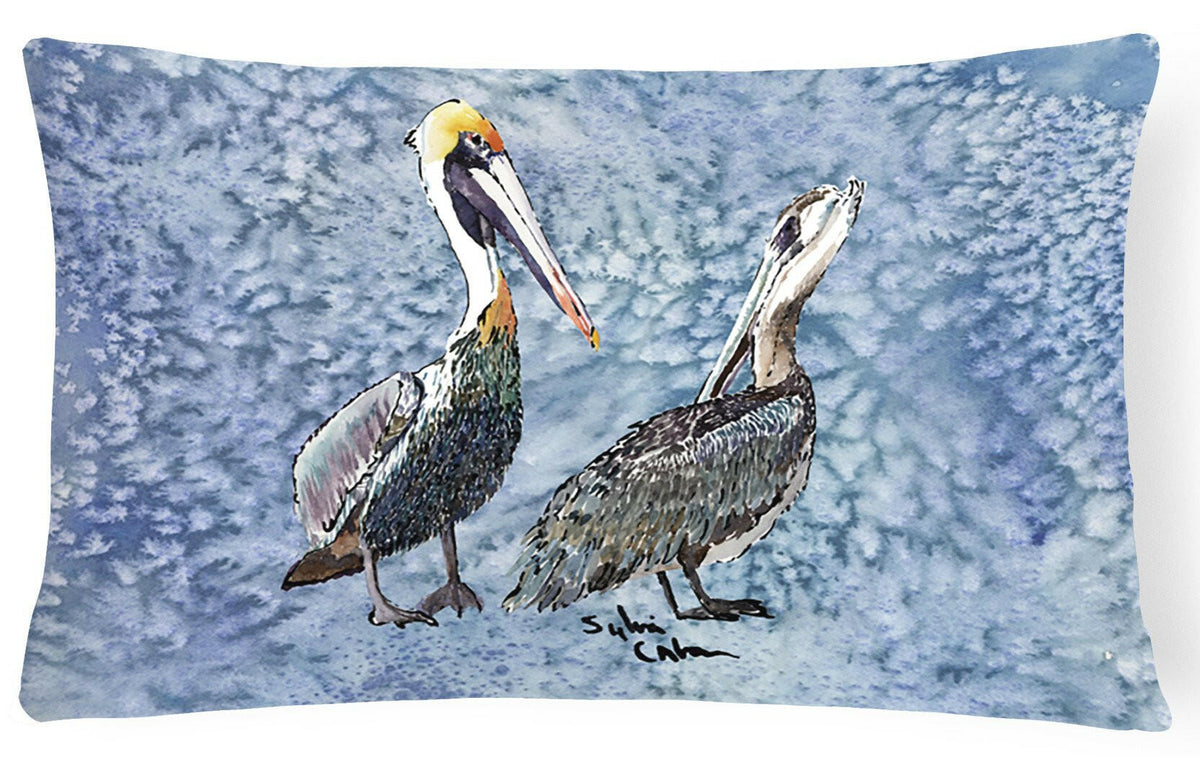 Pelican   Canvas Fabric Decorative Pillow by Caroline&#39;s Treasures