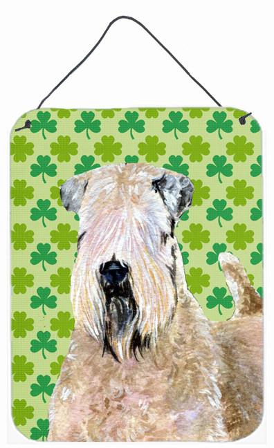 Wheaten Terrier Soft Coated St. Patrick&#39;s Day Shamrock Wall Door Hanging Prints by Caroline&#39;s Treasures