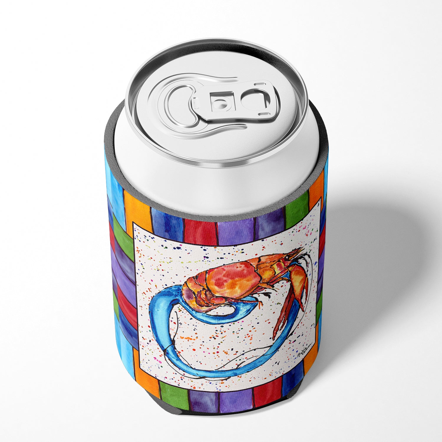 Letter O with  Crawfish Can or Bottle Beverage Insulator Hugger 8438