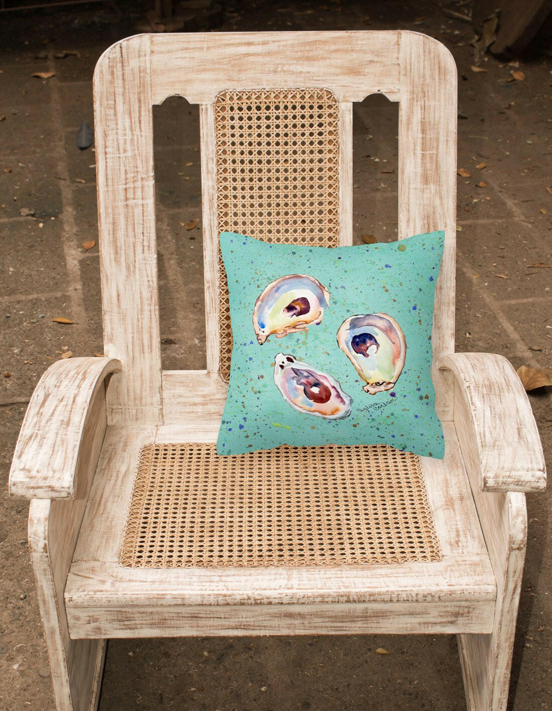 Oyster Decorative   Canvas Fabric Pillow - the-store.com