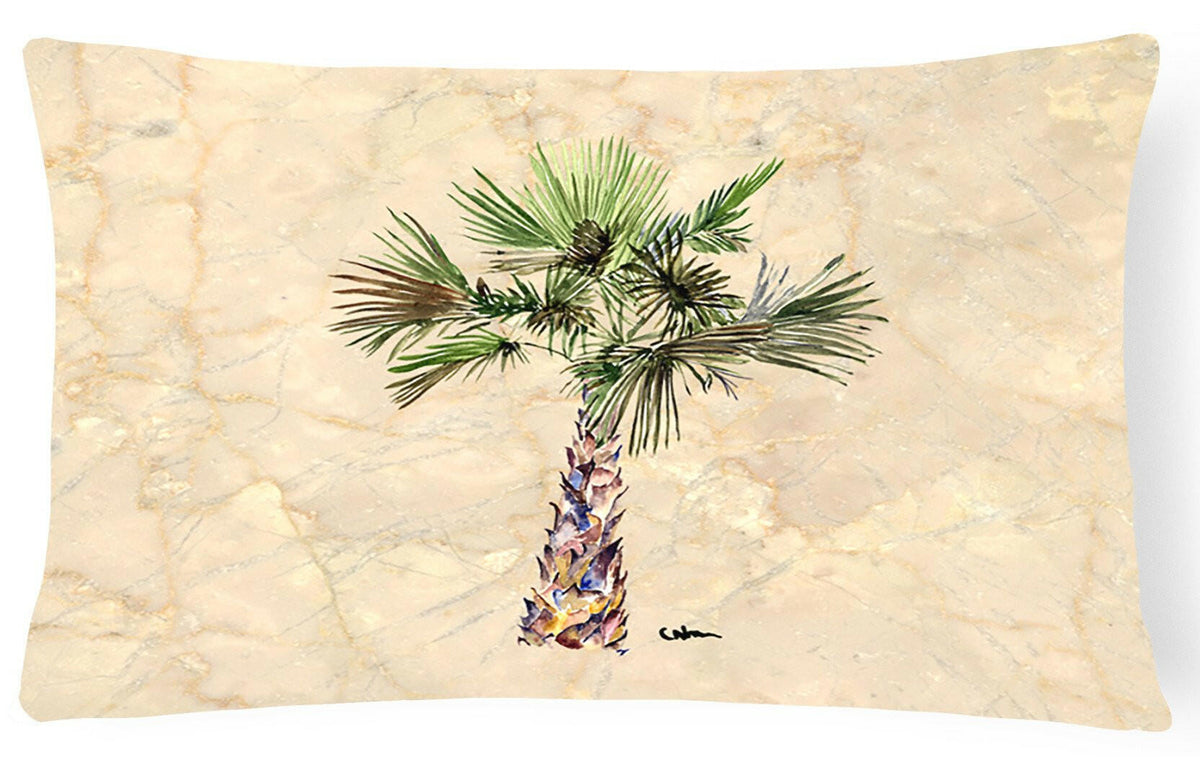 Palm Tree   Canvas Fabric Decorative Pillow by Caroline&#39;s Treasures