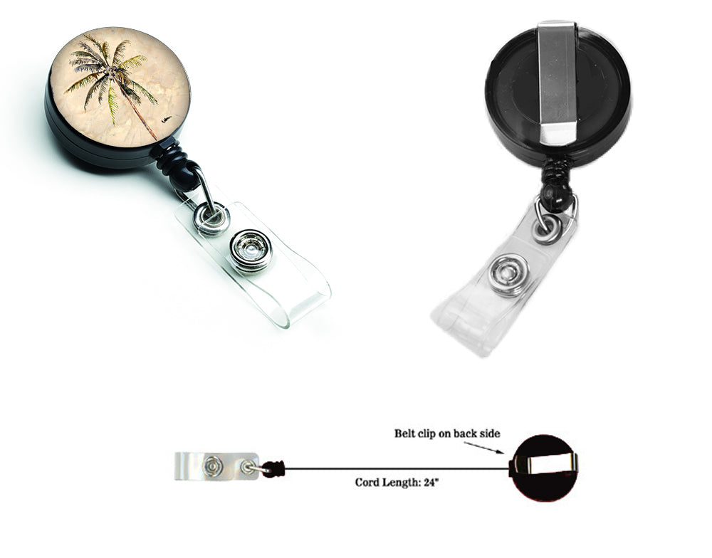 Palm Tree Retractable Badge Reel 8482BR  the-store.com.