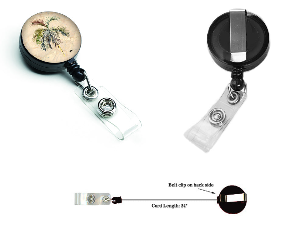 Palm Tree Retractable Badge Reel 8483BR  the-store.com.