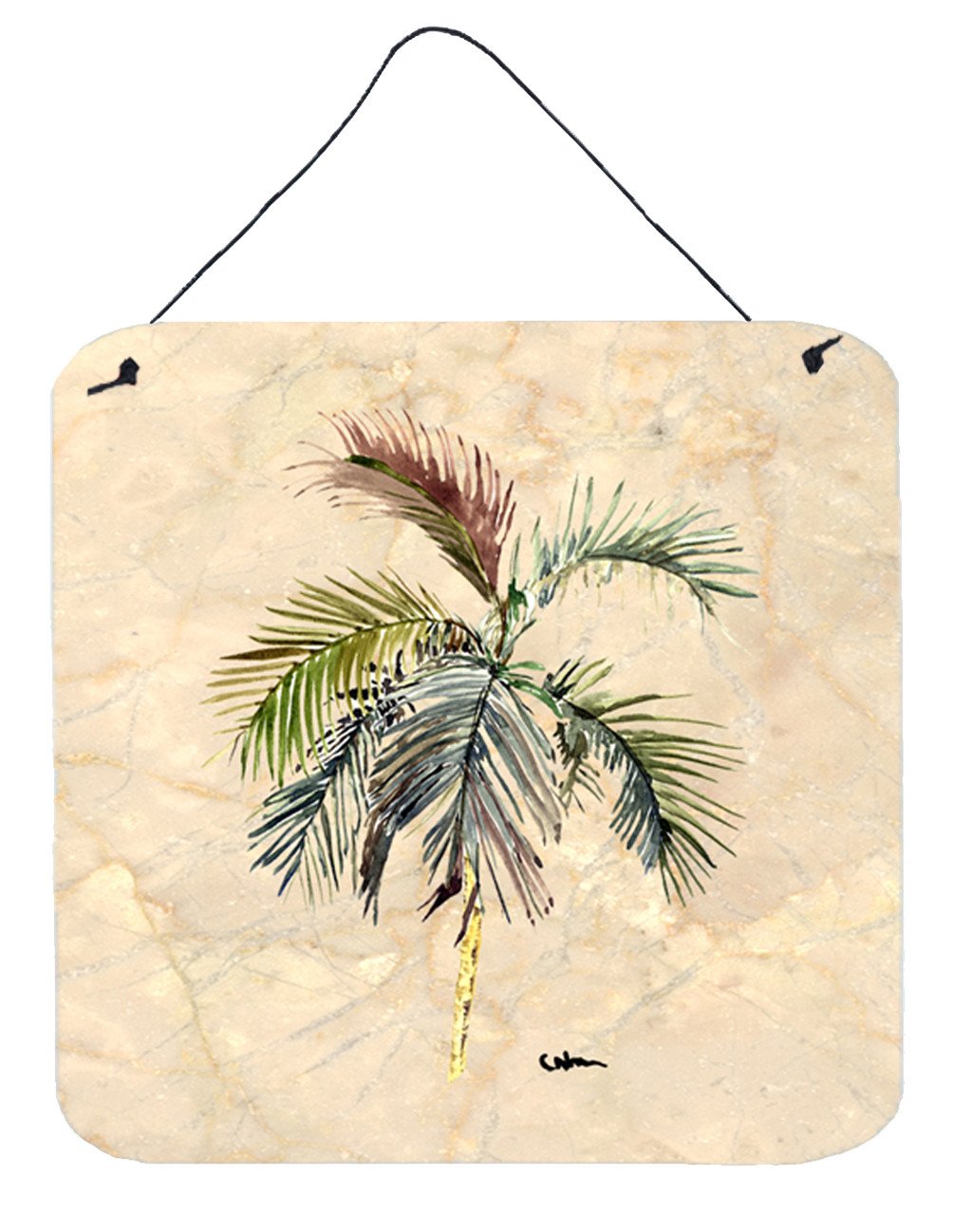 Tree - Palm Tree Aluminium Metal Wall or Door Hanging Prints by Caroline&#39;s Treasures