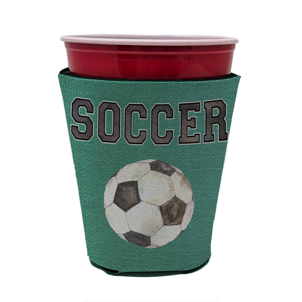 Soccer Red Cup Beverage Insulator Hugger