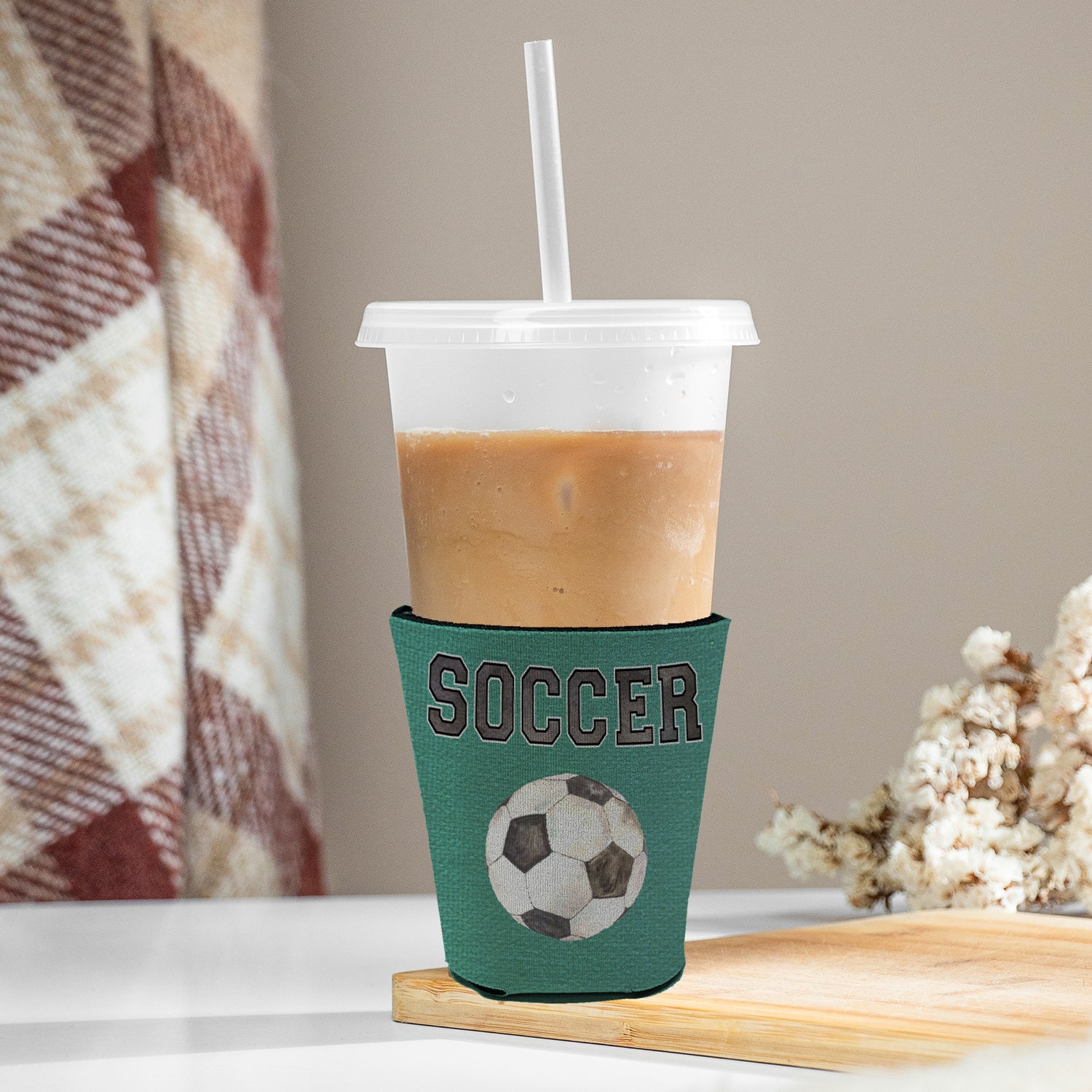 Soccer Red Cup Beverage Insulator Hugger