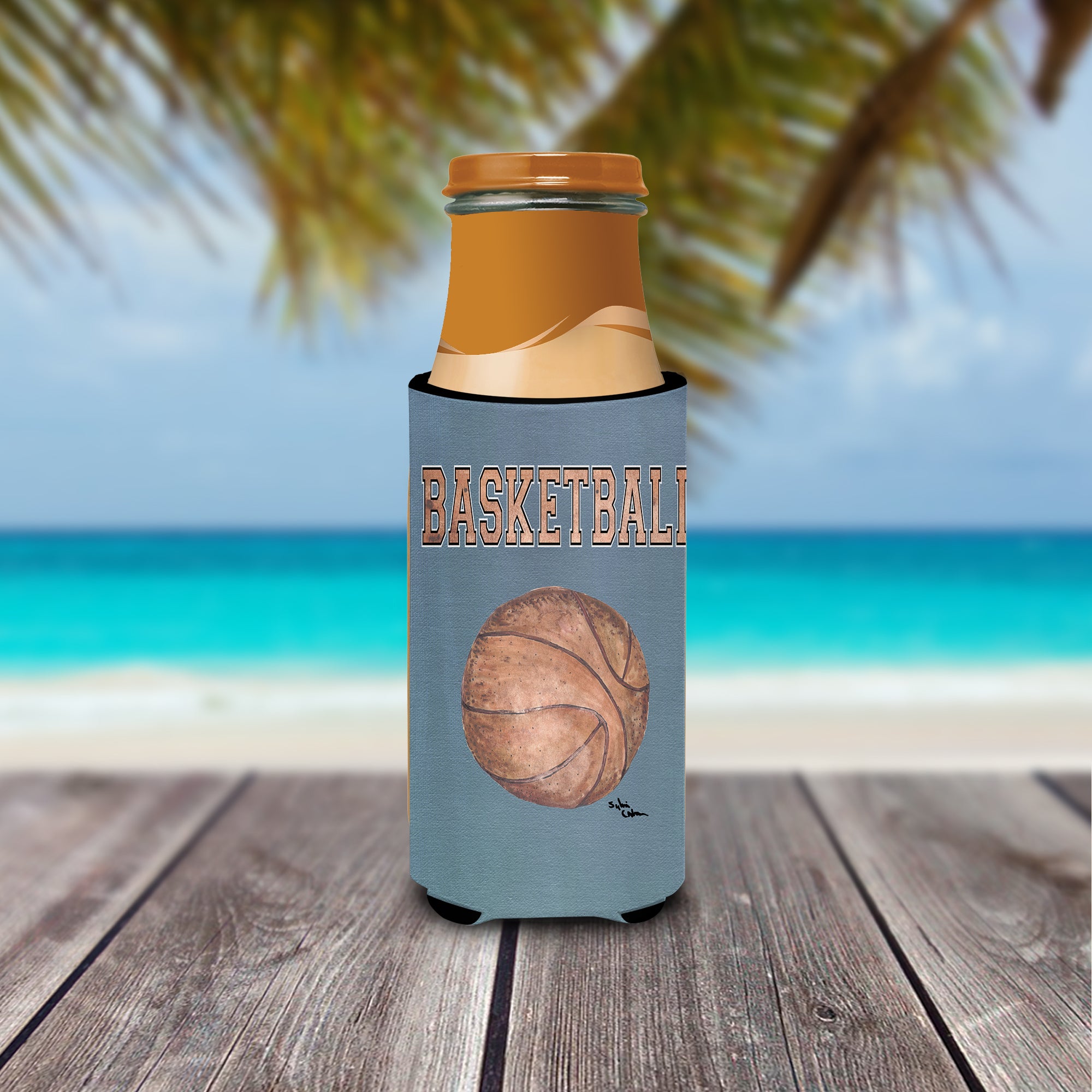 Basketball Ultra Beverage Insulators for slim cans 8486MUK