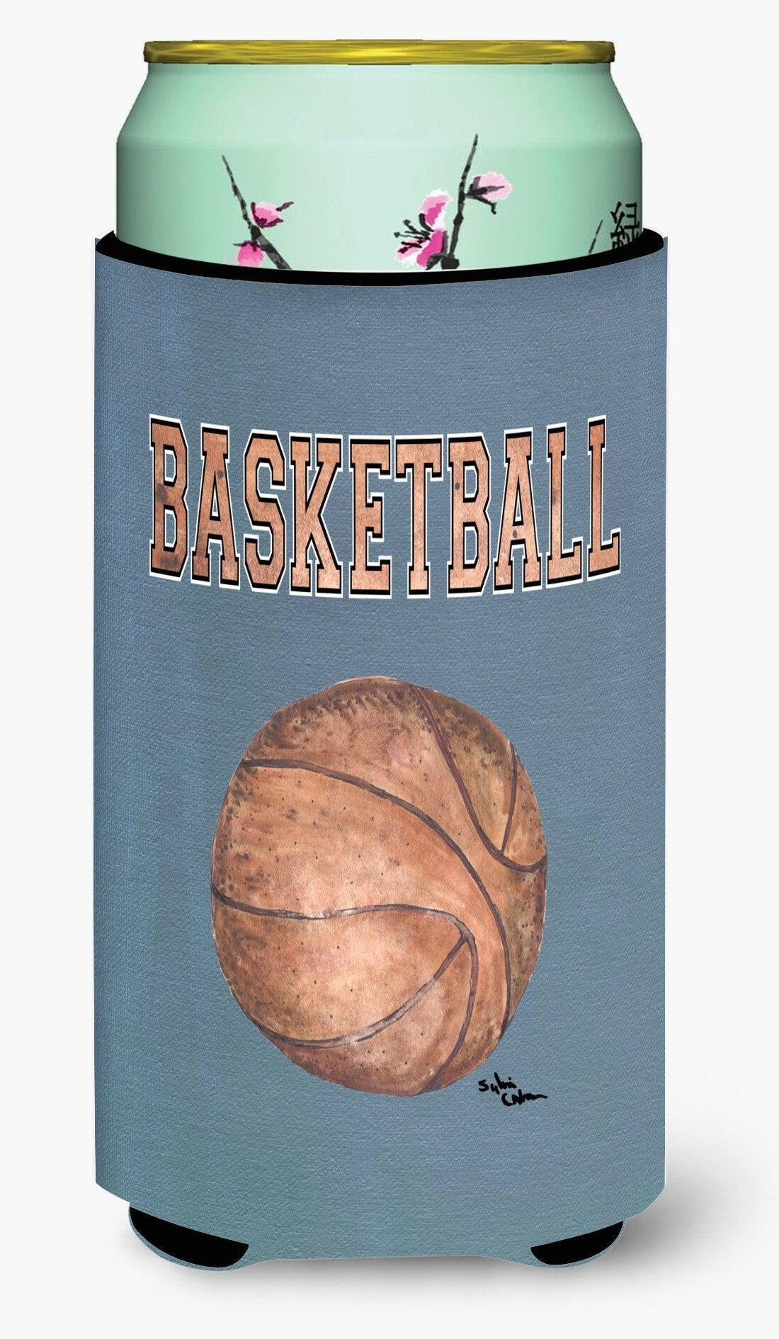 Basketball  Tall Boy Beverage Insulator Beverage Insulator Hugger by Caroline&#39;s Treasures
