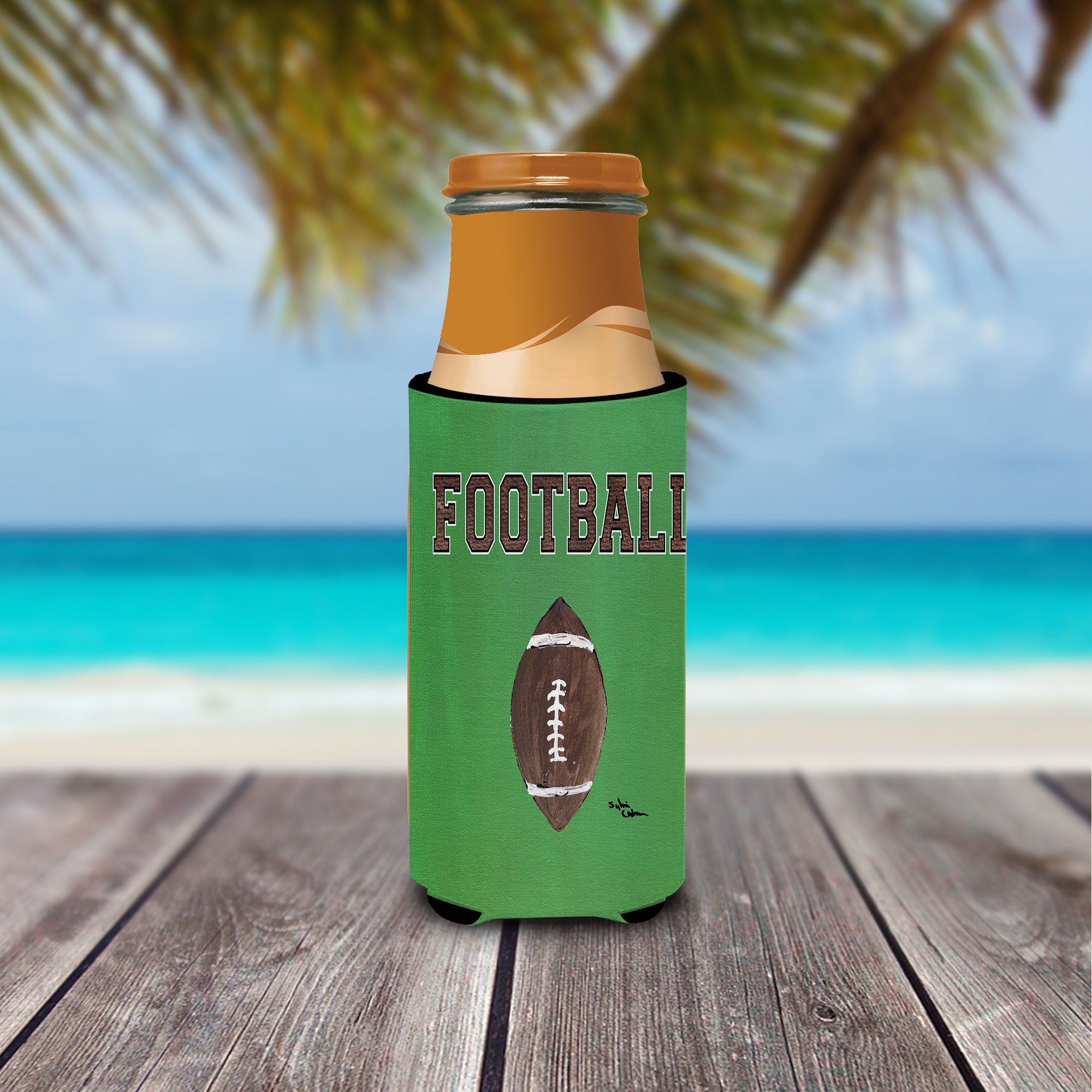 Football Ultra Beverage Insulators for slim cans 8487MUK.