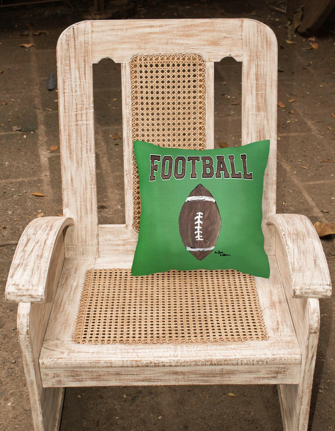 Football   Canvas Fabric Decorative Pillow - the-store.com