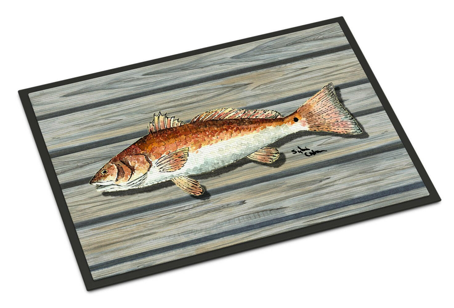 Fish Red Fish Indoor or Outdoor Mat 24x36 8489 Doormat - the-store.com