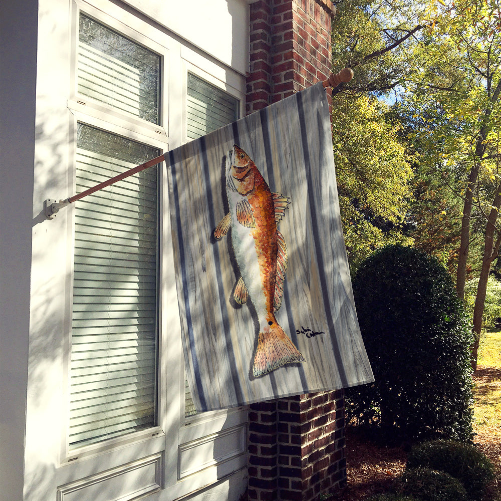 Fish Red Fish Flag Canvas House Size  the-store.com.