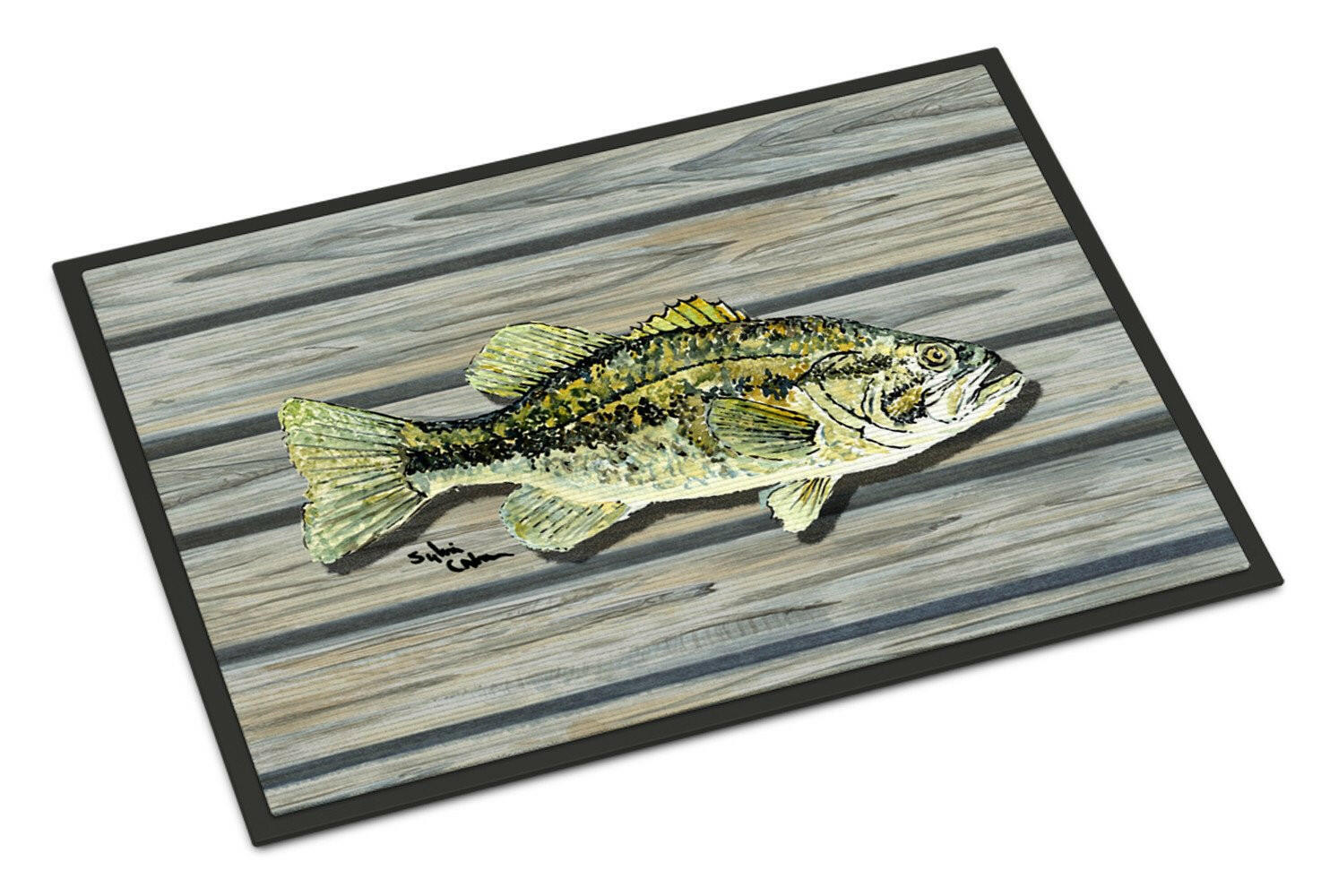 Fish Bass Small Mouth Indoor or Outdoor Mat 24x36 8493 Doormat - the-store.com