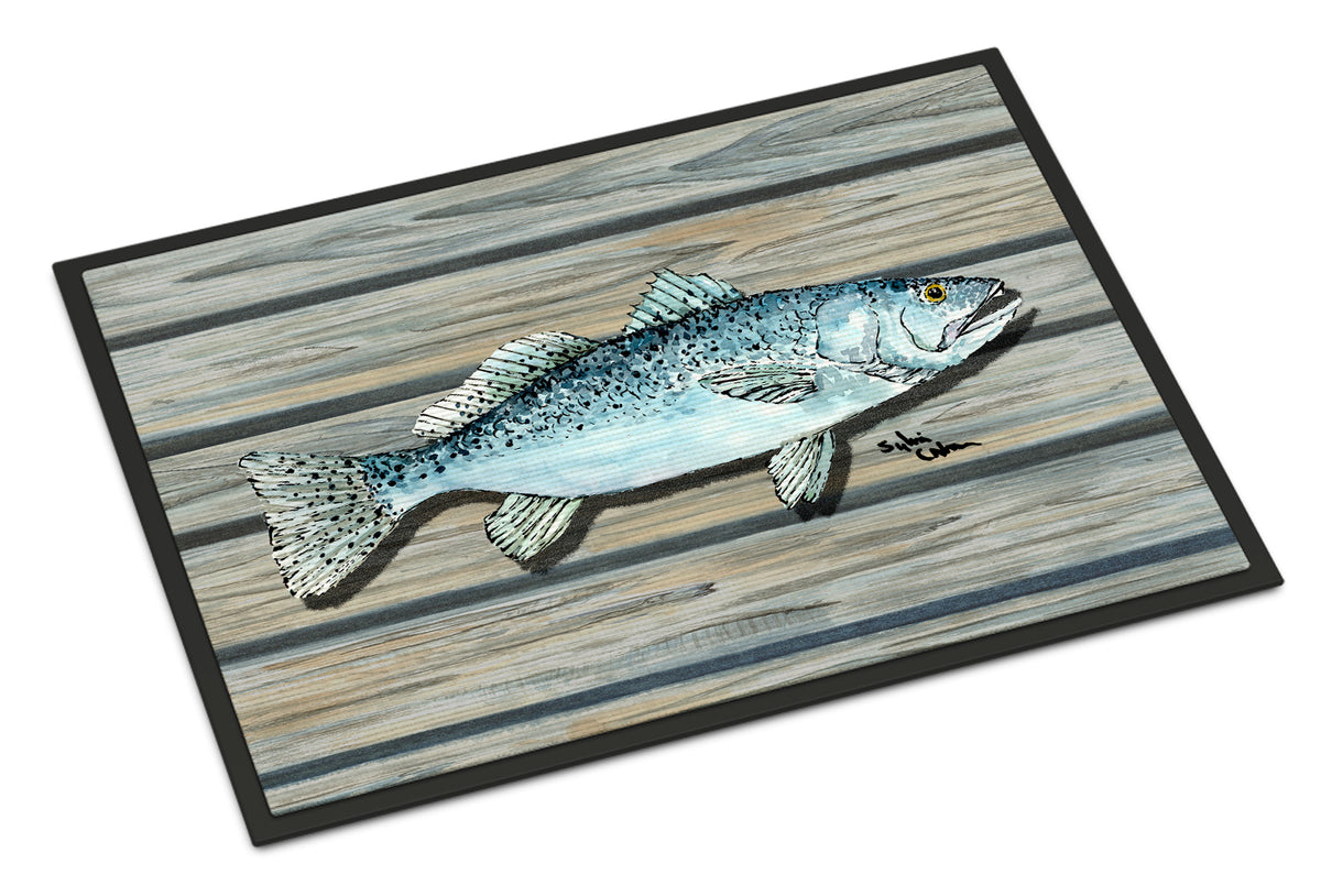 Fish Speckled Trout Indoor or Outdoor Mat 18x27 8494 Doormat - the-store.com