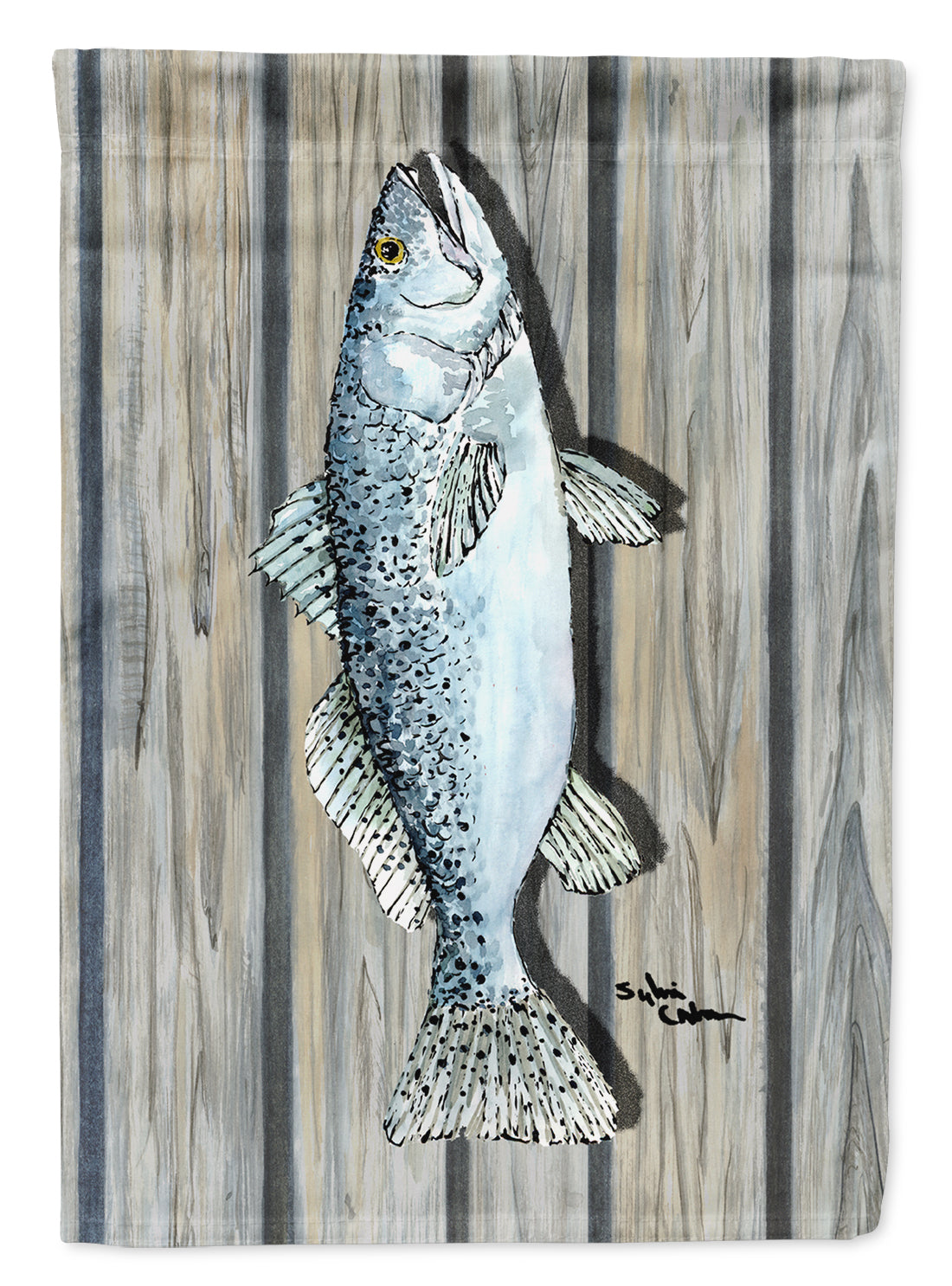 Fish Speckled Trout Flag Garden Size