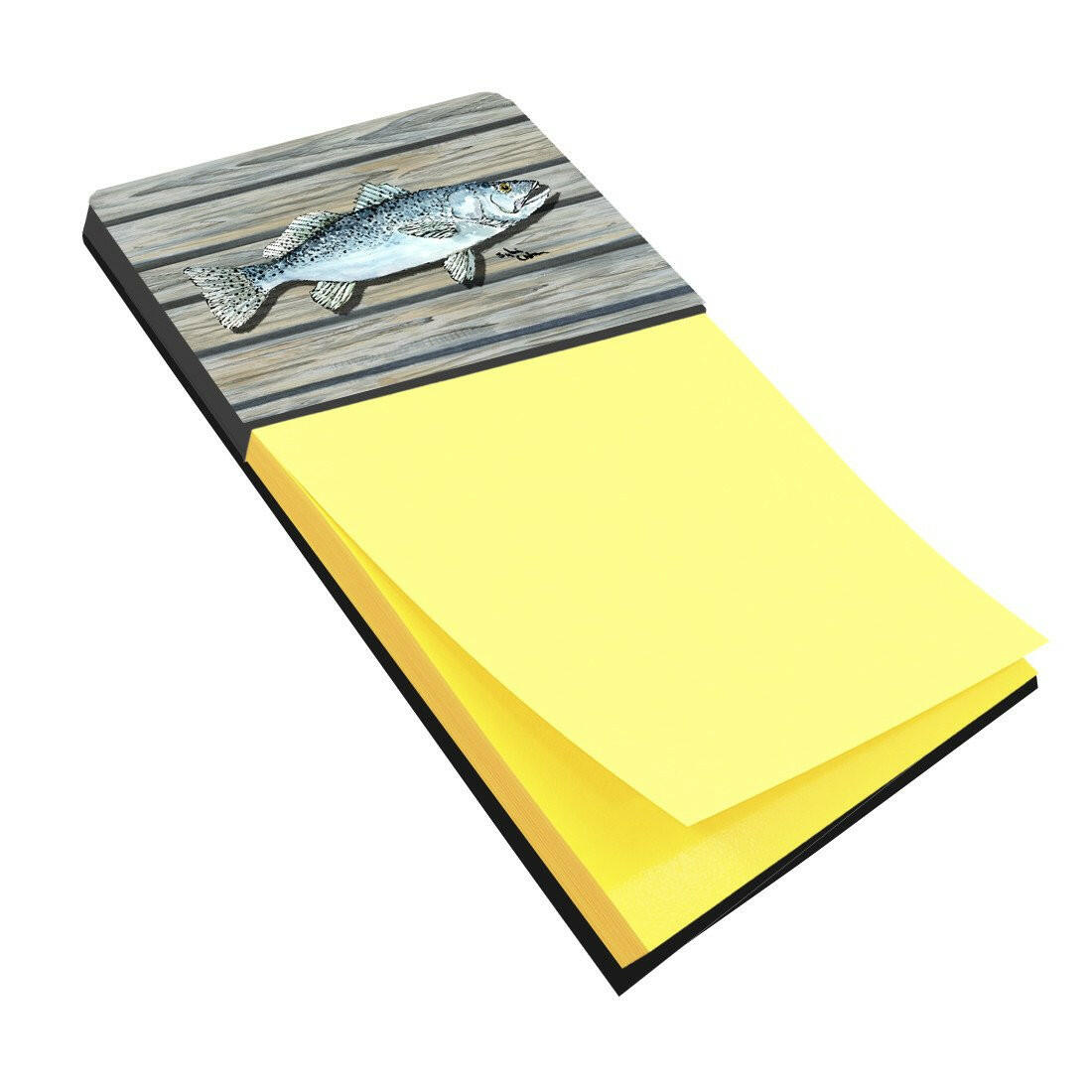 Fish Speckled Trout Refiillable Sticky Note Holder or Postit Note Dispenser 8494SN by Caroline&#39;s Treasures