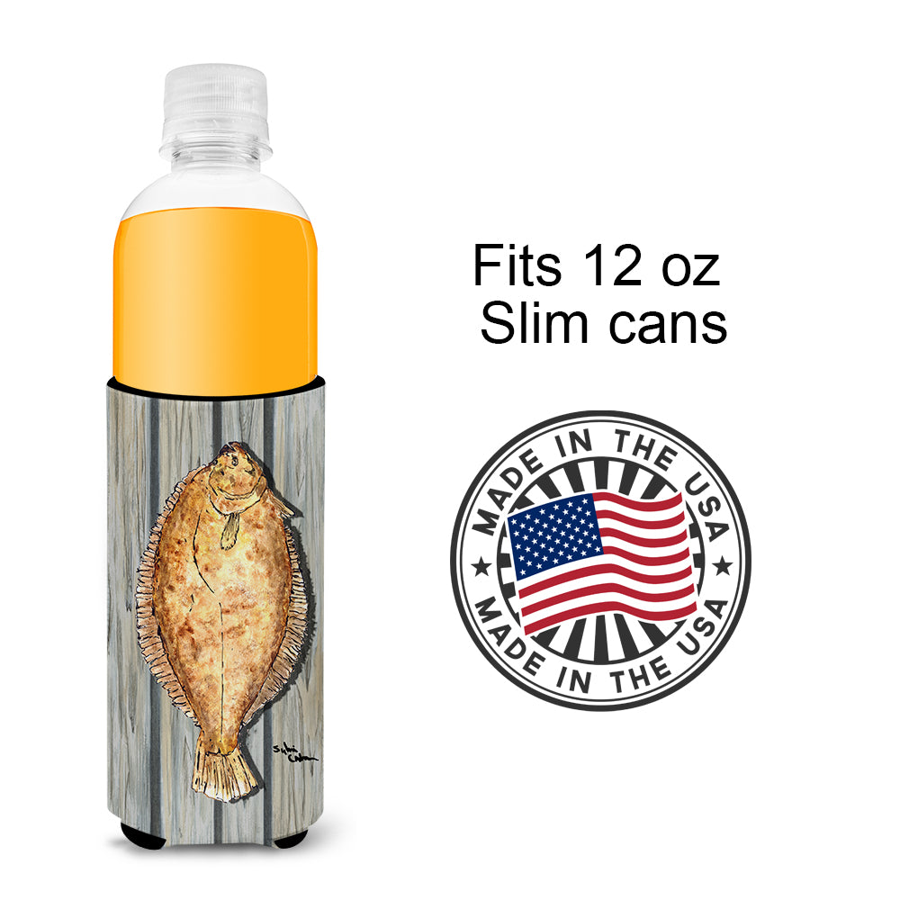 Fish Flounder Ultra Beverage Insulators for slim cans 8495MUK.