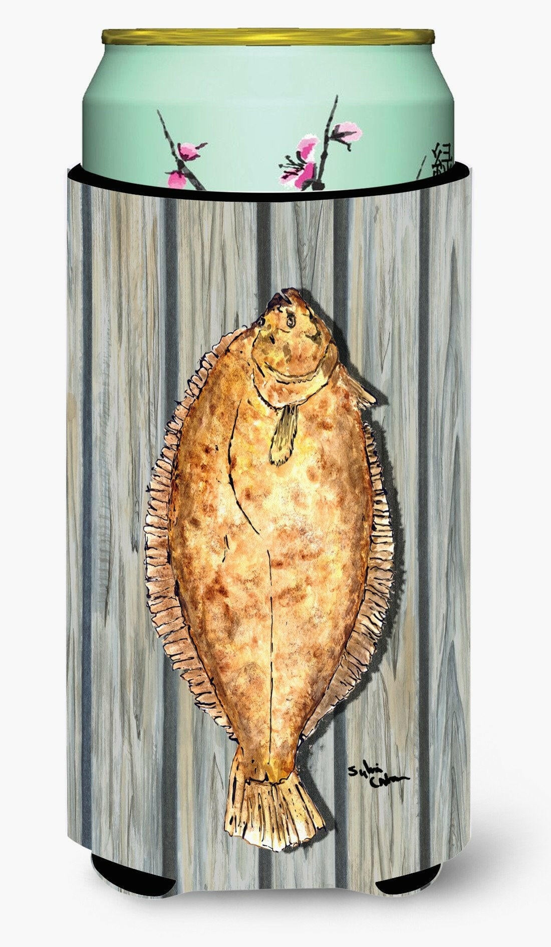 Fish Flounder  Tall Boy Beverage Insulator Beverage Insulator Hugger by Caroline&#39;s Treasures