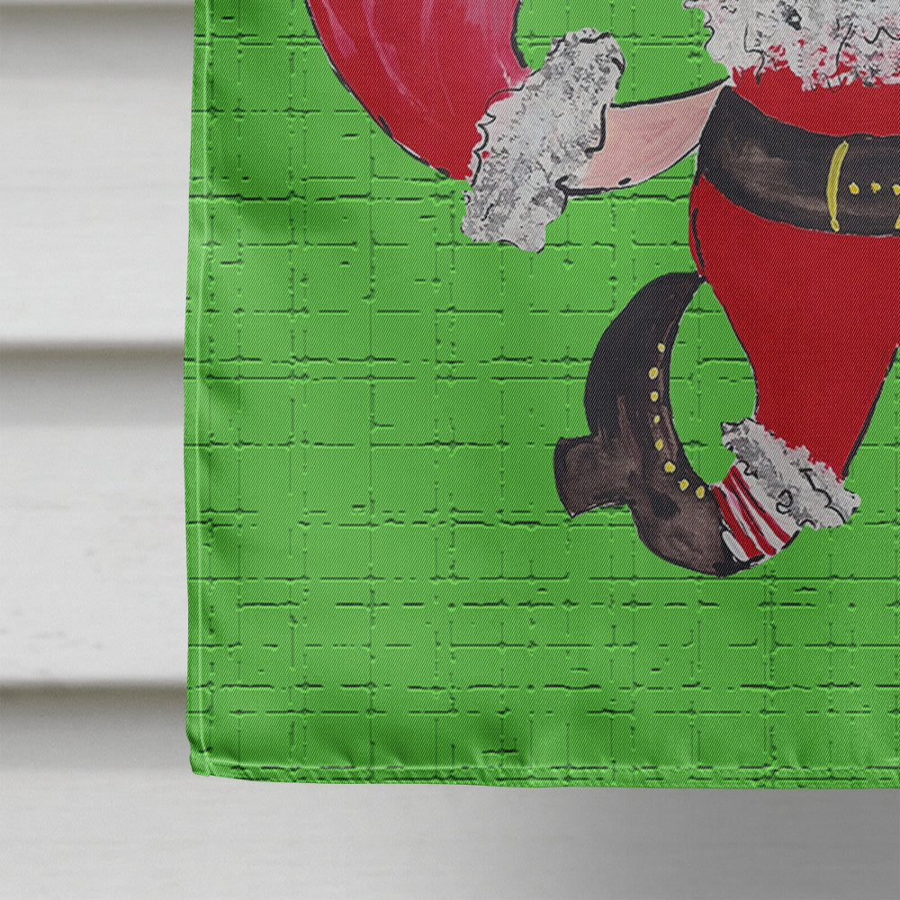 Christmas Santa Fleur de lis Flag Canvas House Size