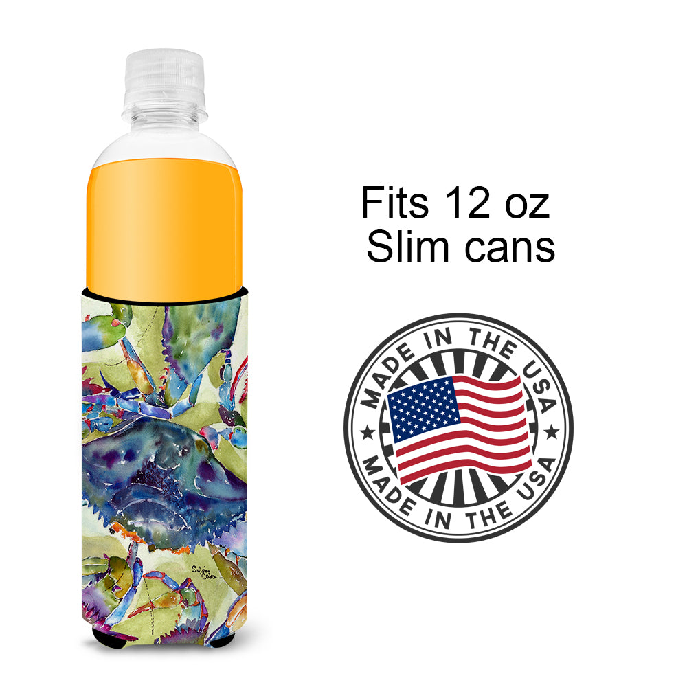 Blue Crab All Over Ultra Beverage Insulators for slim cans 8512MUK.