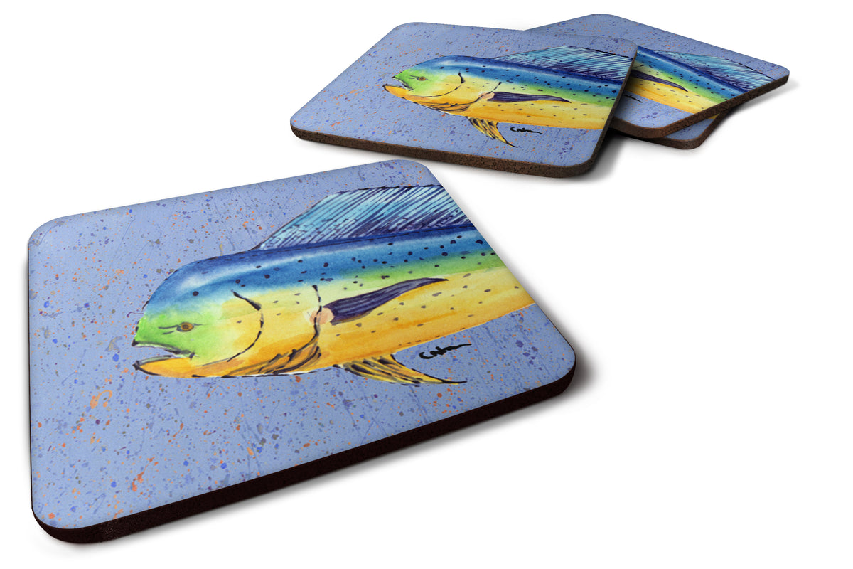 Set of 4 Dolphin Mahi Mahi Foam Coasters - the-store.com
