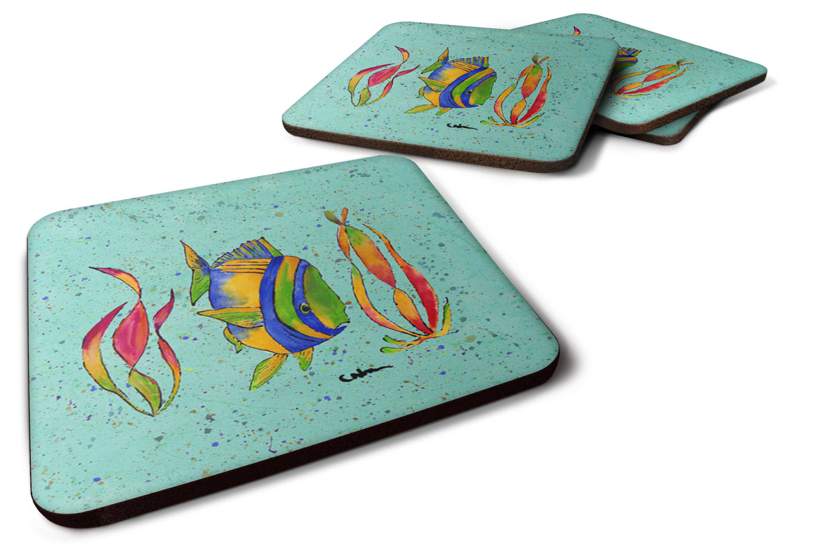 Set of 4 Tropical Fish Foam Coasters - the-store.com