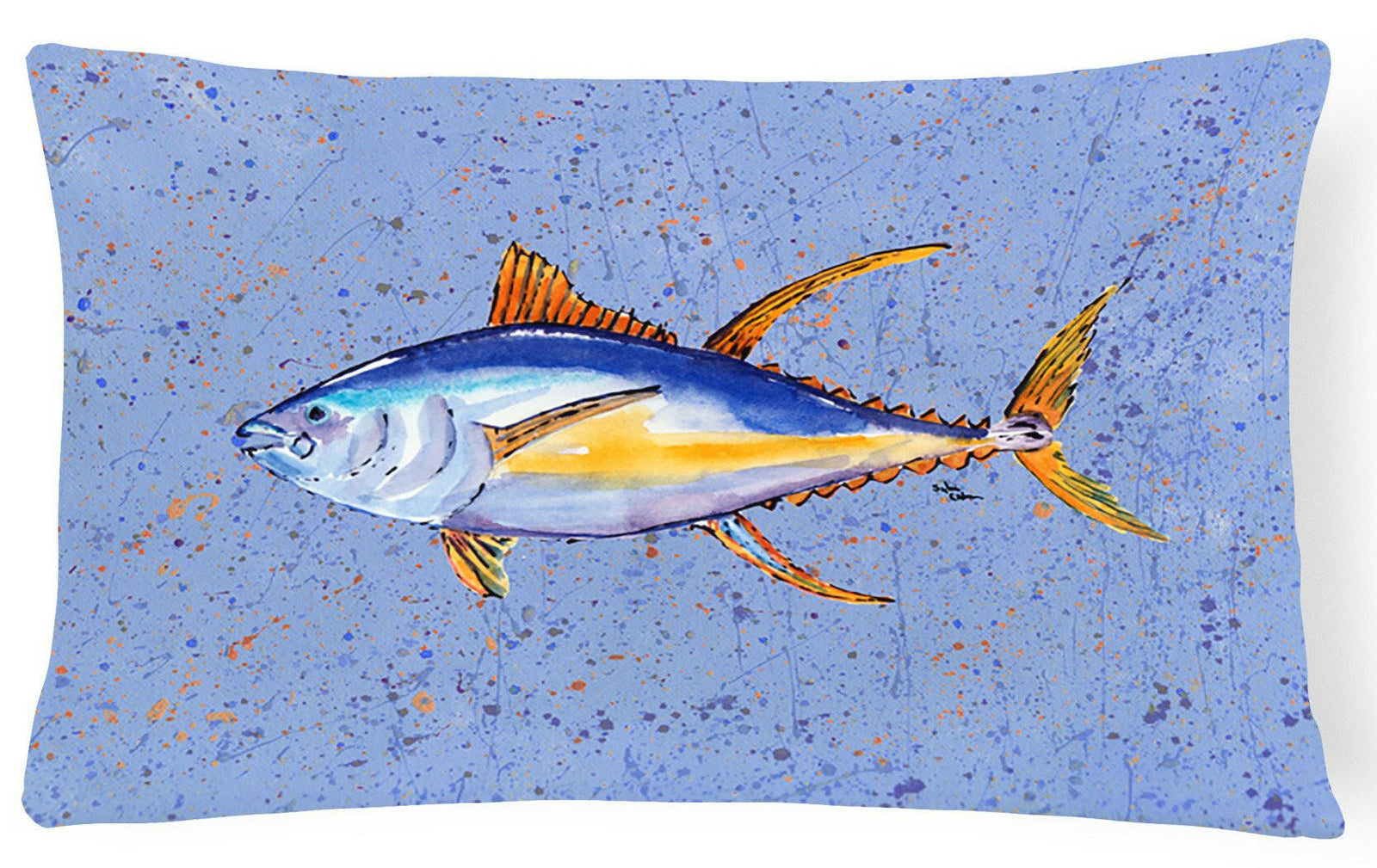 Tuna Fish   Canvas Fabric Decorative Pillow by Caroline's Treasures