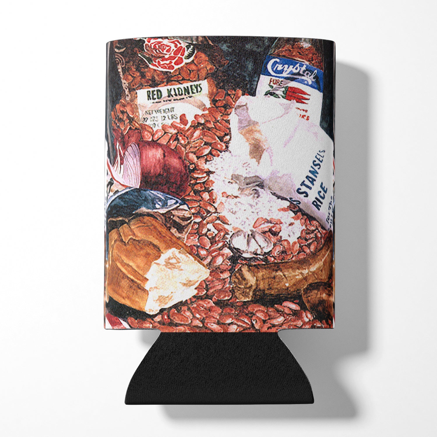Red Beans and Rice Can or Bottle Beverage Insulator Hugger.