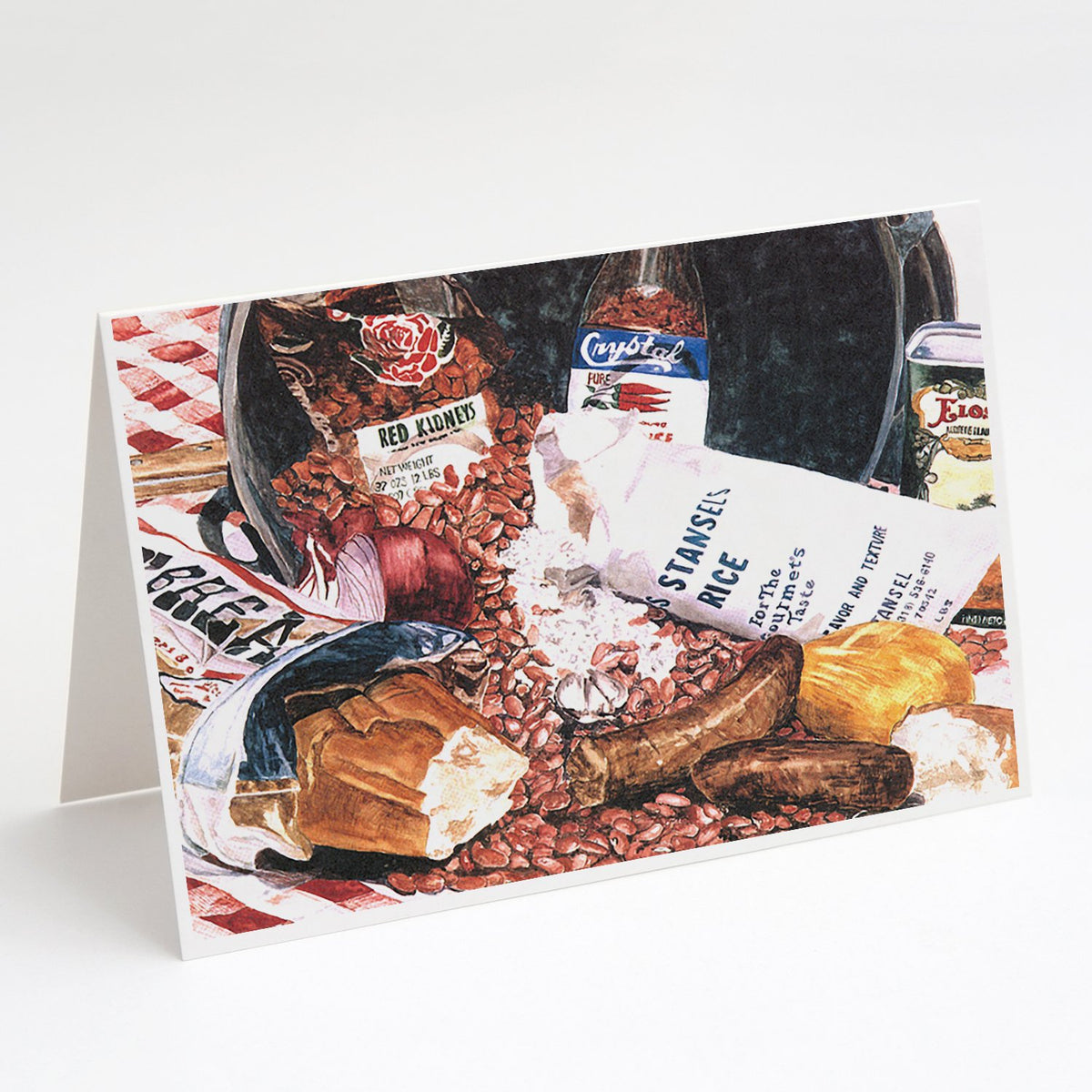 Buy this Red Beans and Rice Greeting Cards and Envelopes Pack of 8