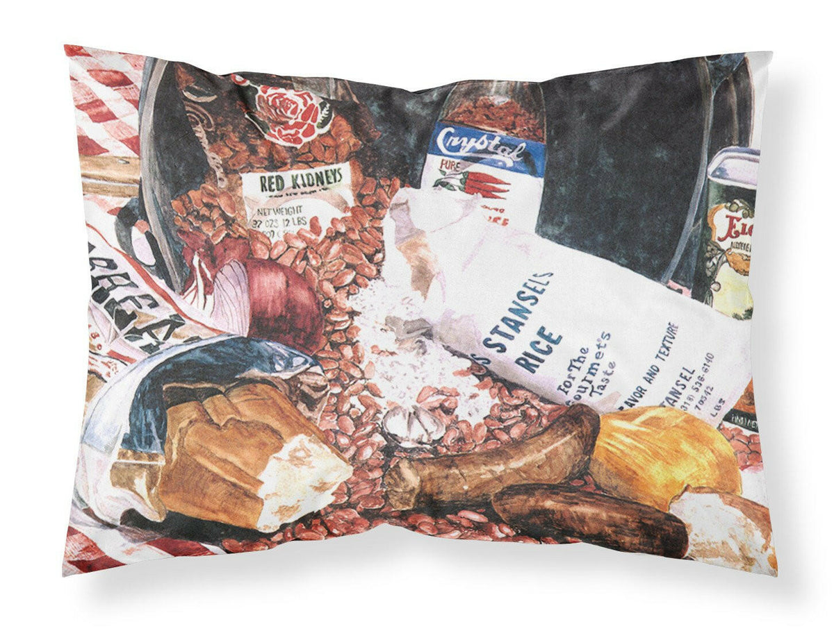 Red Beans and Rice Moisture wicking Fabric standard pillowcase by Caroline&#39;s Treasures