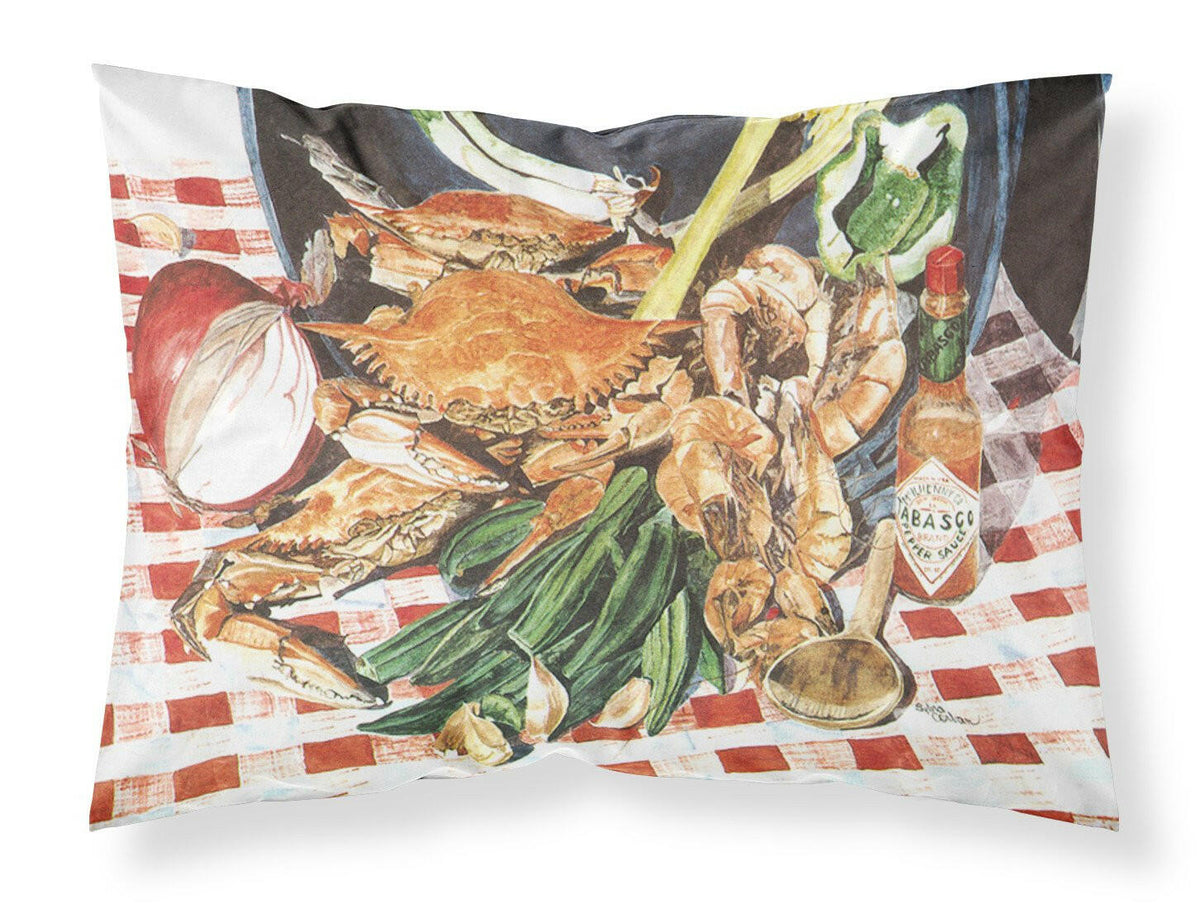 Crab Boil Moisture wicking Fabric standard pillowcase by Caroline&#39;s Treasures