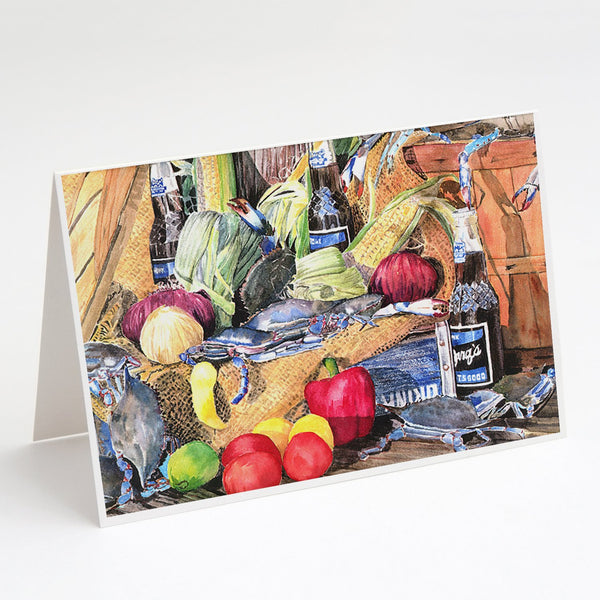 Buy this Crabs and Barqs Greeting Cards and Envelopes Pack of 8