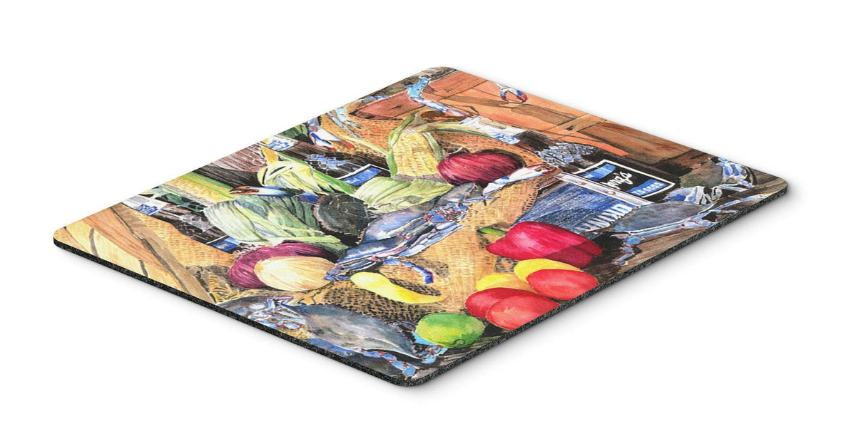 Barq&#39;s and Crabs Mouse pad, hot pad, or trivet by Caroline&#39;s Treasures