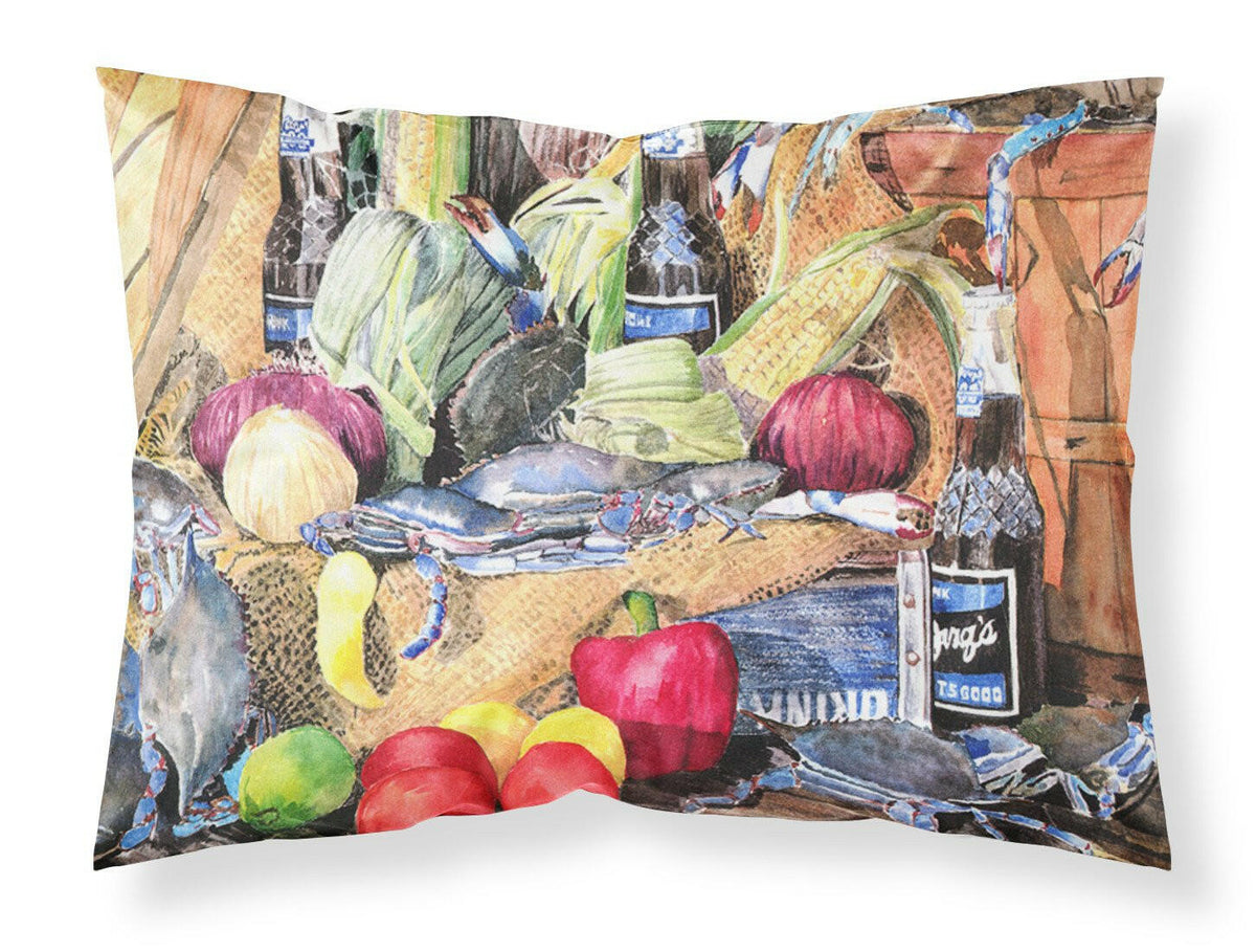 Barq&#39;s and Crabs Moisture wicking Fabric standard pillowcase by Caroline&#39;s Treasures
