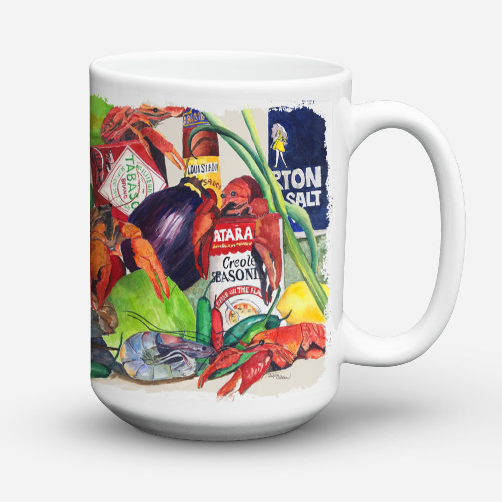 Caroline's Treasures Louisana Spices Dishwasher Safe Microwavable Ceramic Coffee Mug 15 ounce 8540CM15