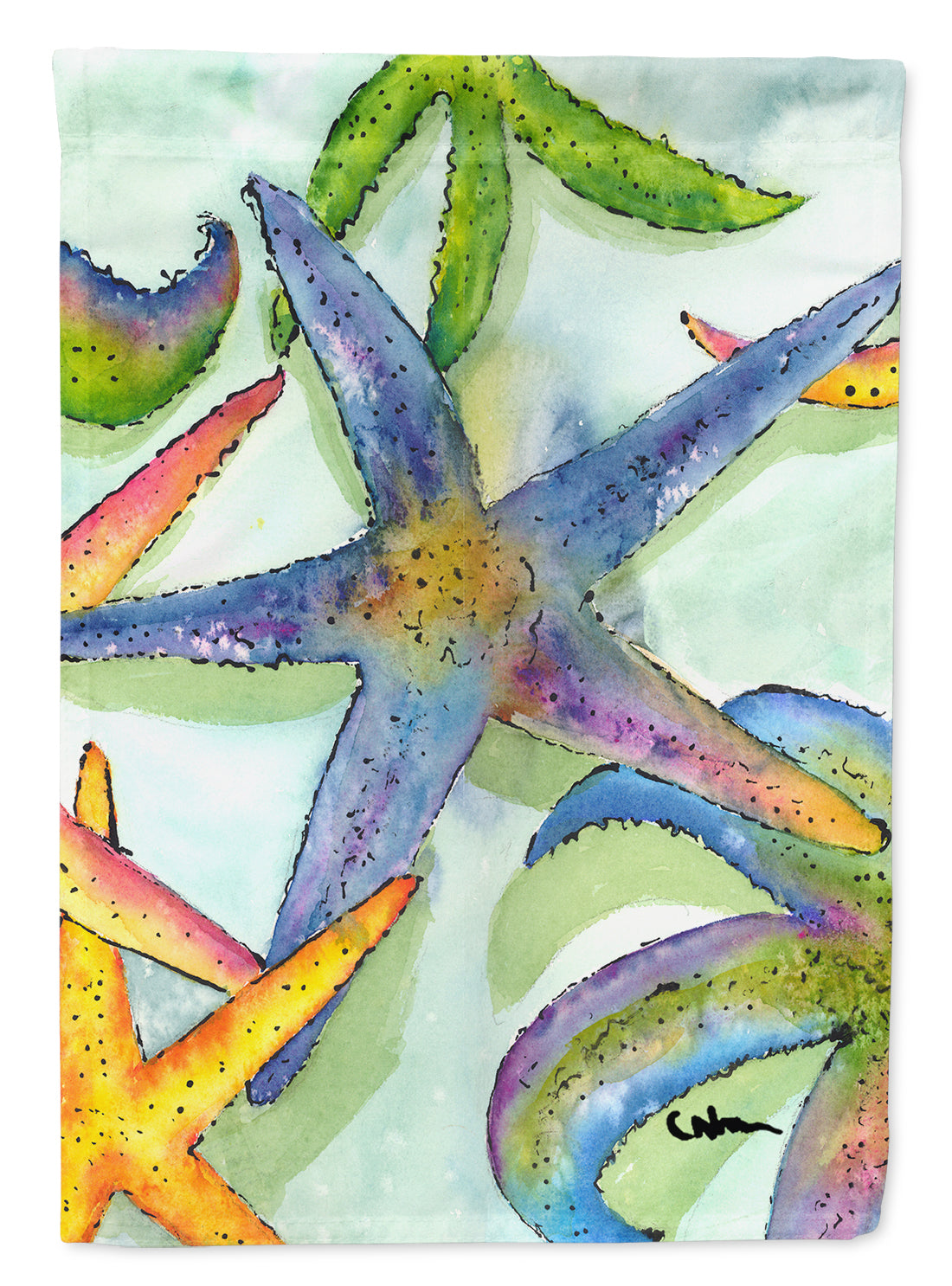 Starfish  Flag Canvas House Size  the-store.com.