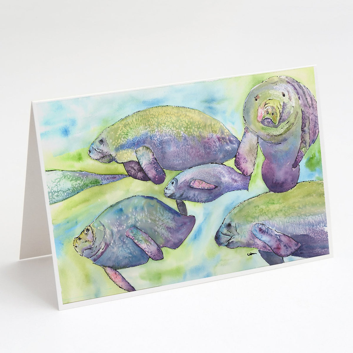 Buy this Manatee Family Greeting Cards and Envelopes Pack of 8
