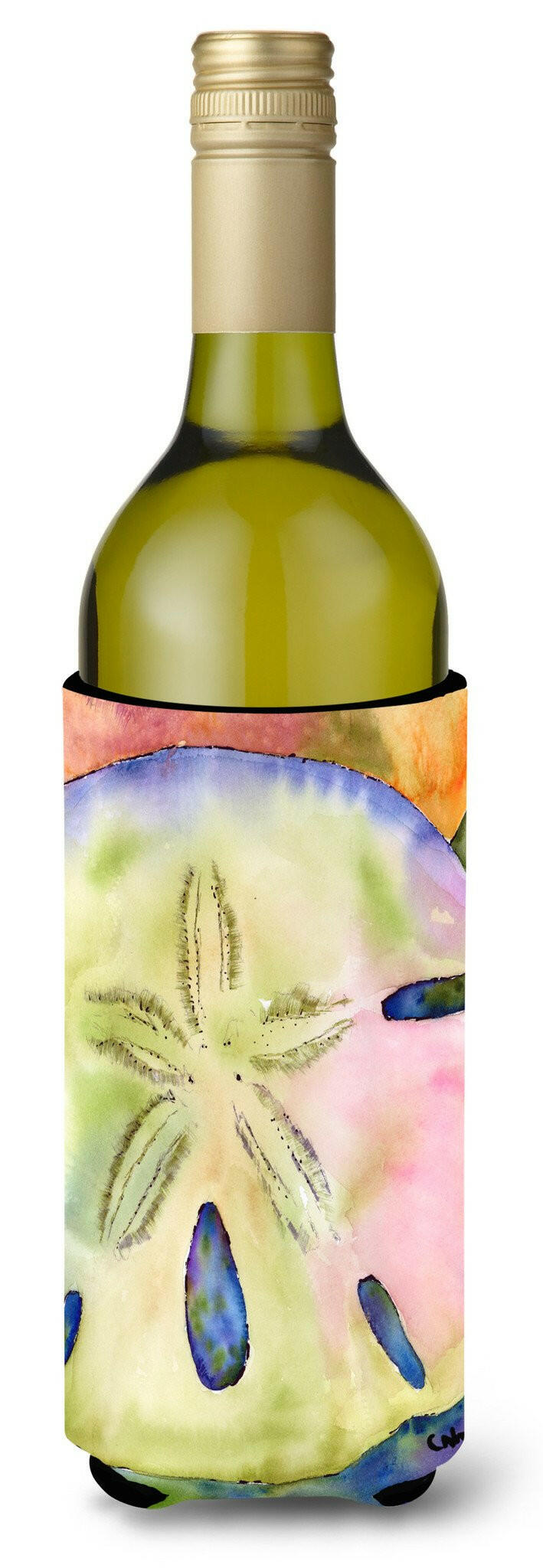 Sand Dollar Wine Bottle Beverage Insulator Beverage Insulator Hugger by Caroline&#39;s Treasures