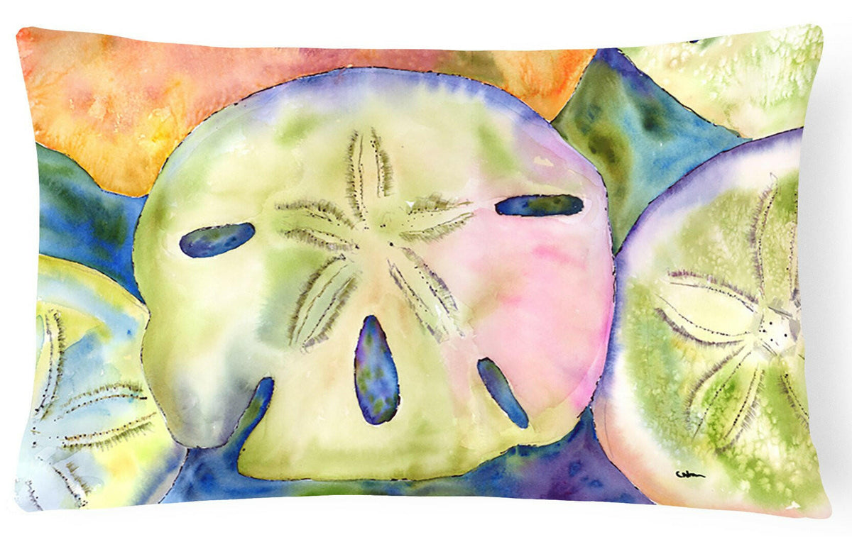 Sand Dollar   Canvas Fabric Decorative Pillow by Caroline&#39;s Treasures