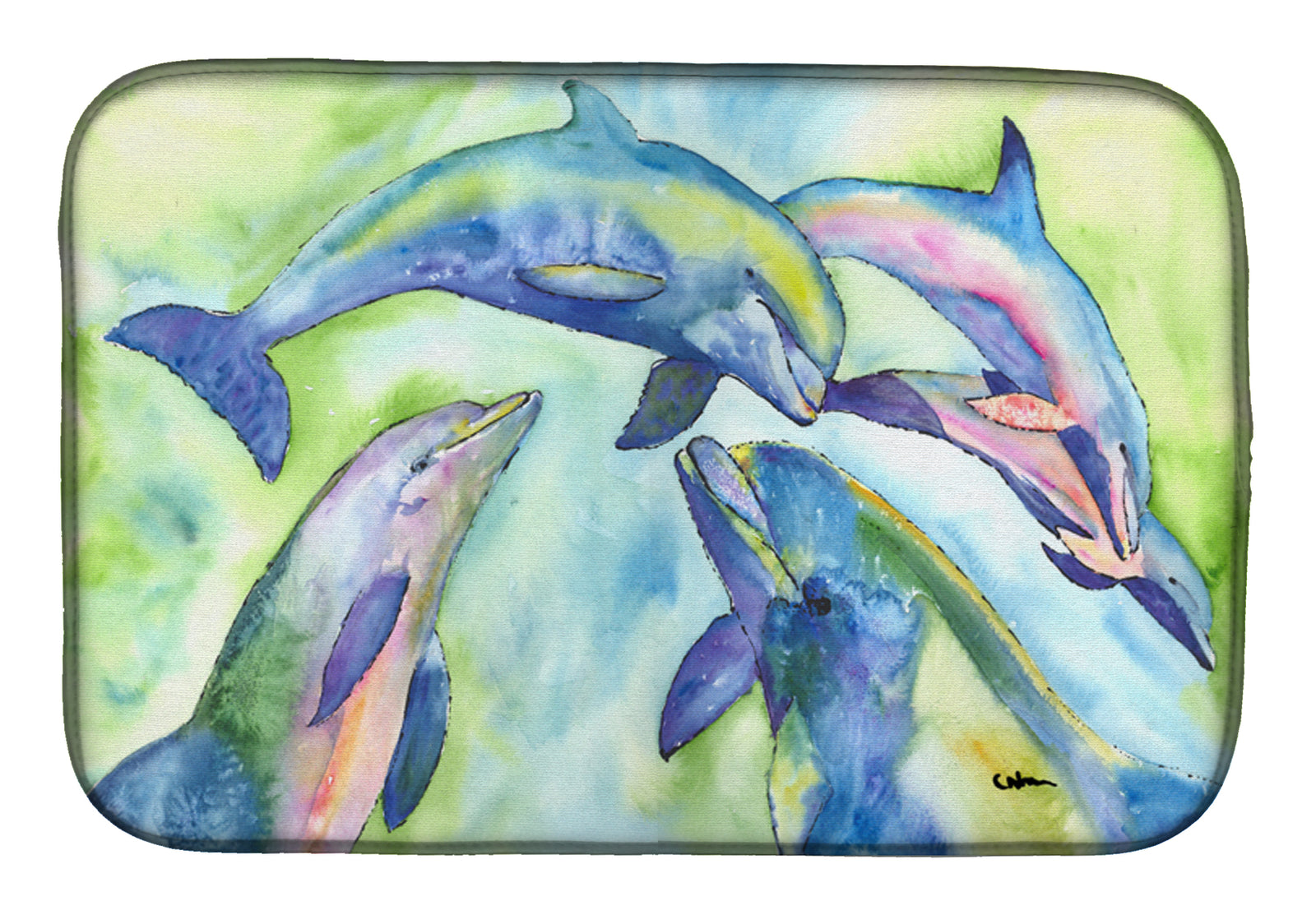 Dolphin Dish Drying Mat 8548DDM  the-store.com.