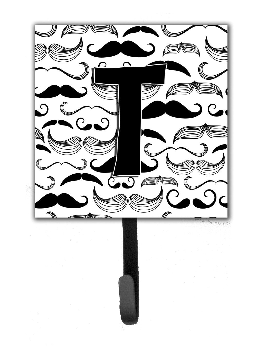 Letter T Moustache Initial Leash or Key Holder CJ2009-TSH4 by Caroline&#39;s Treasures