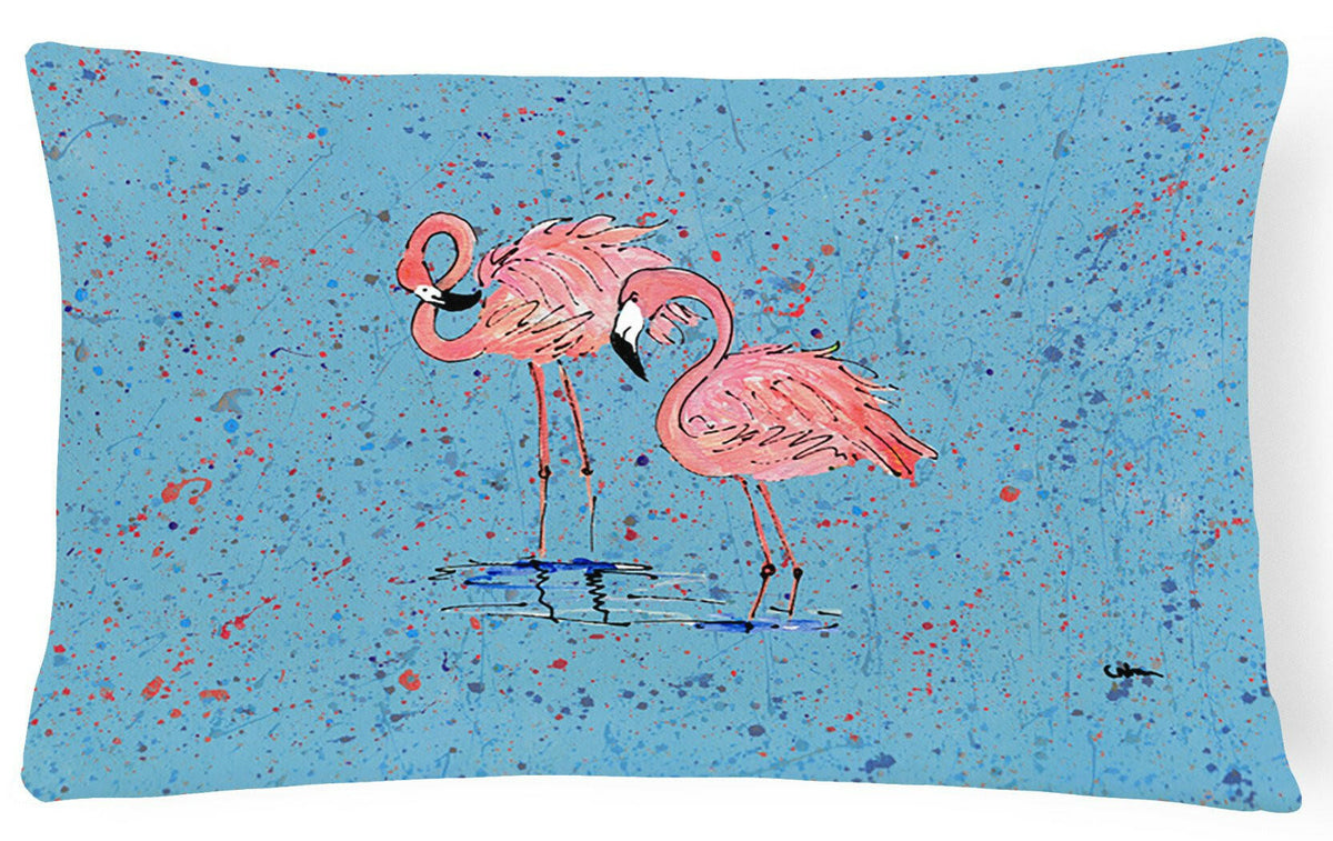 Flamingo   Canvas Fabric Decorative Pillow by Caroline&#39;s Treasures
